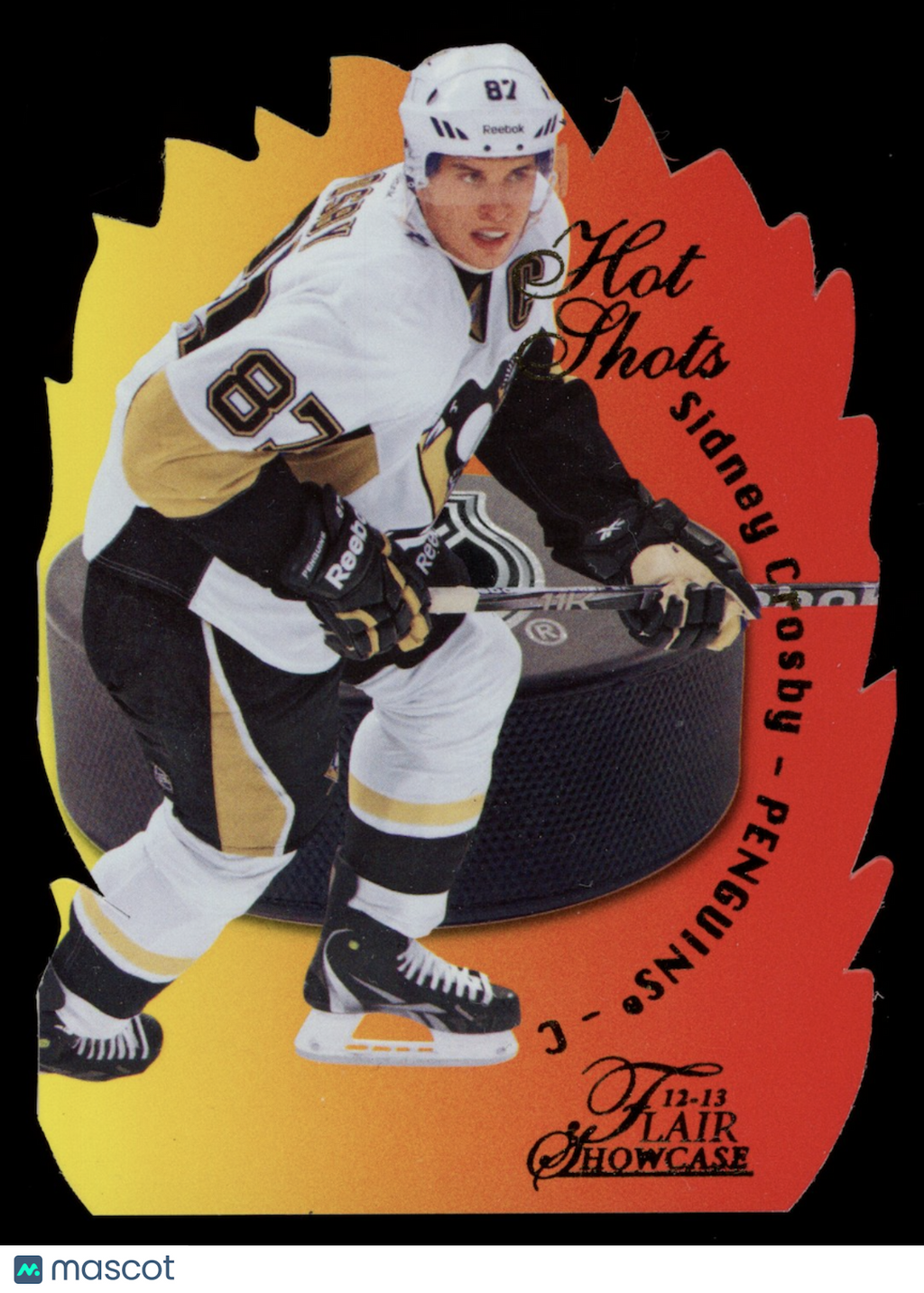 SIDNEY CROSBY 2012-13 Fleer Retro Flair Showcase Hot Shots #CBD4U Penguins