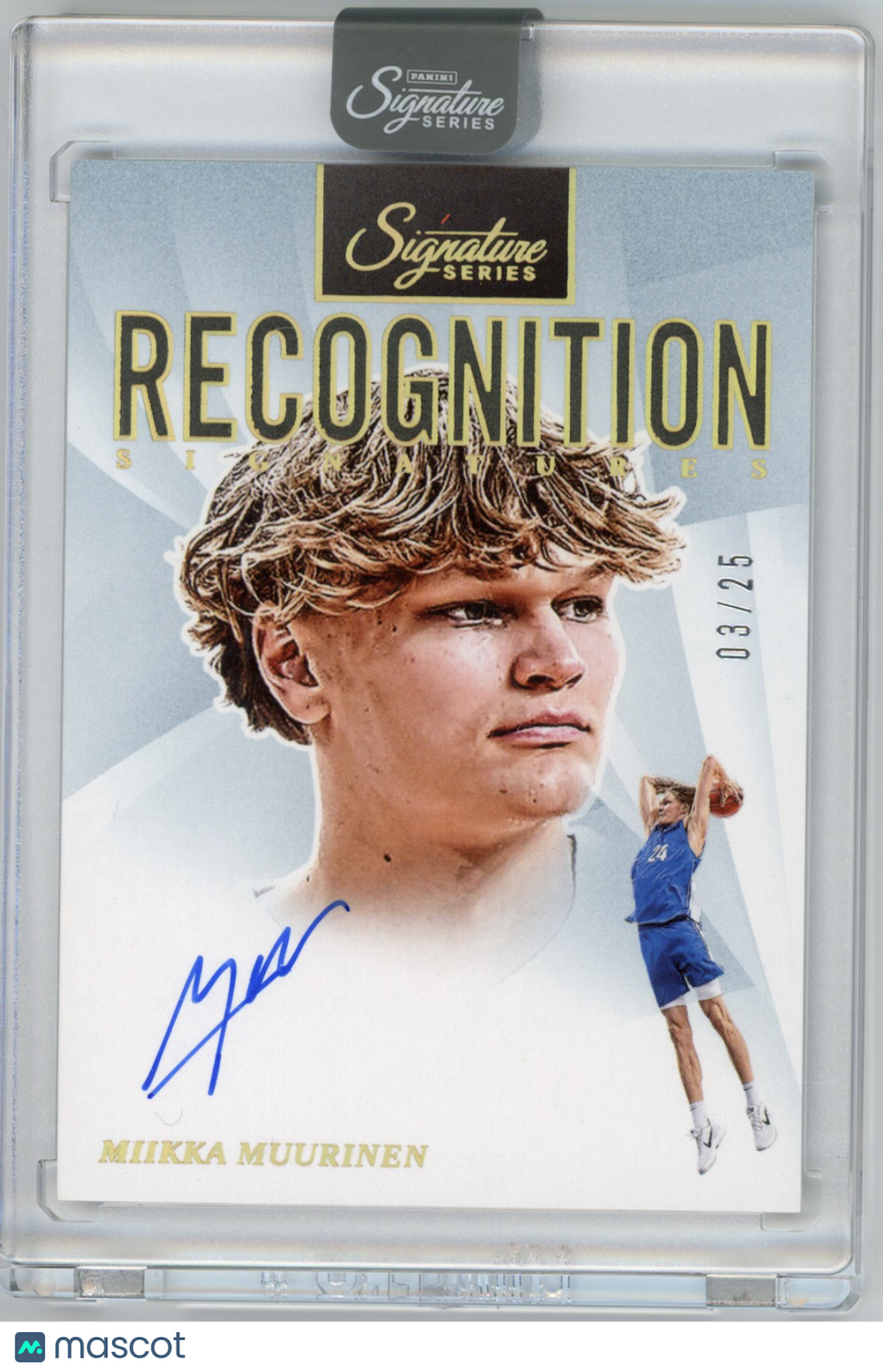 MIIKKA MUURINEN 2025-26 Panini Signature Series Recognition Auto /25 #RS-MMI