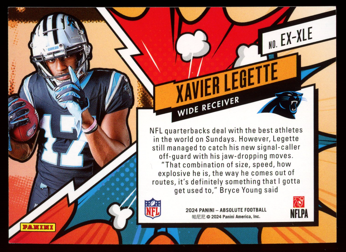 XAVIER LEGETTE 2024 Panini Absolute Explosive Rookie Case Hit SSP #EX-XLE