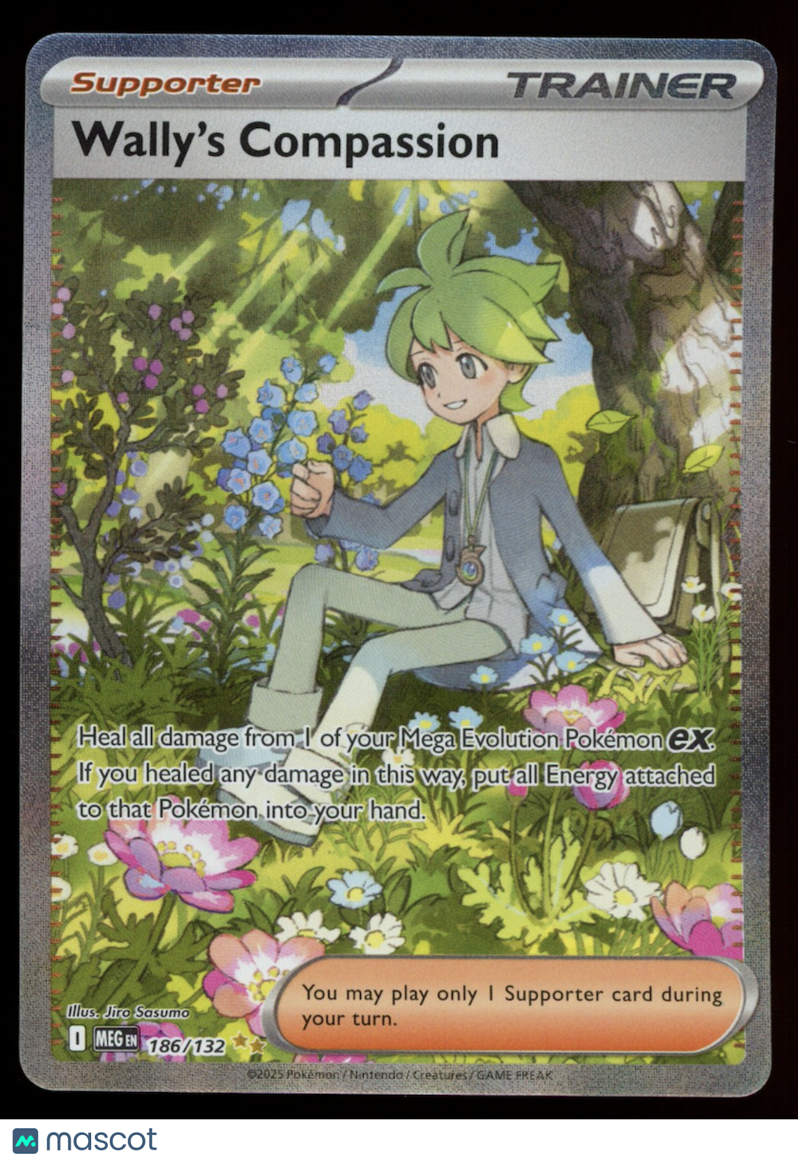 WALLY'S COMPASSION 2025 Pokemon Mega Evolution Special Illustration Rare #186