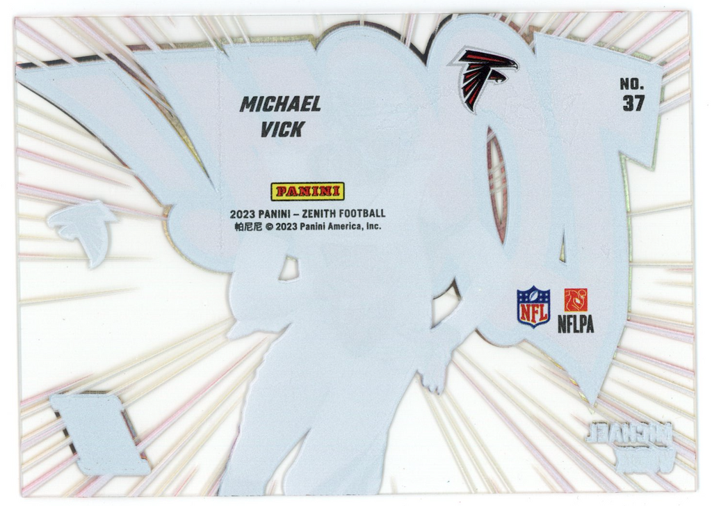 MICHAEL VICK 2023 Panini Zenith Zoom Case Hit SSP #37 Falcons