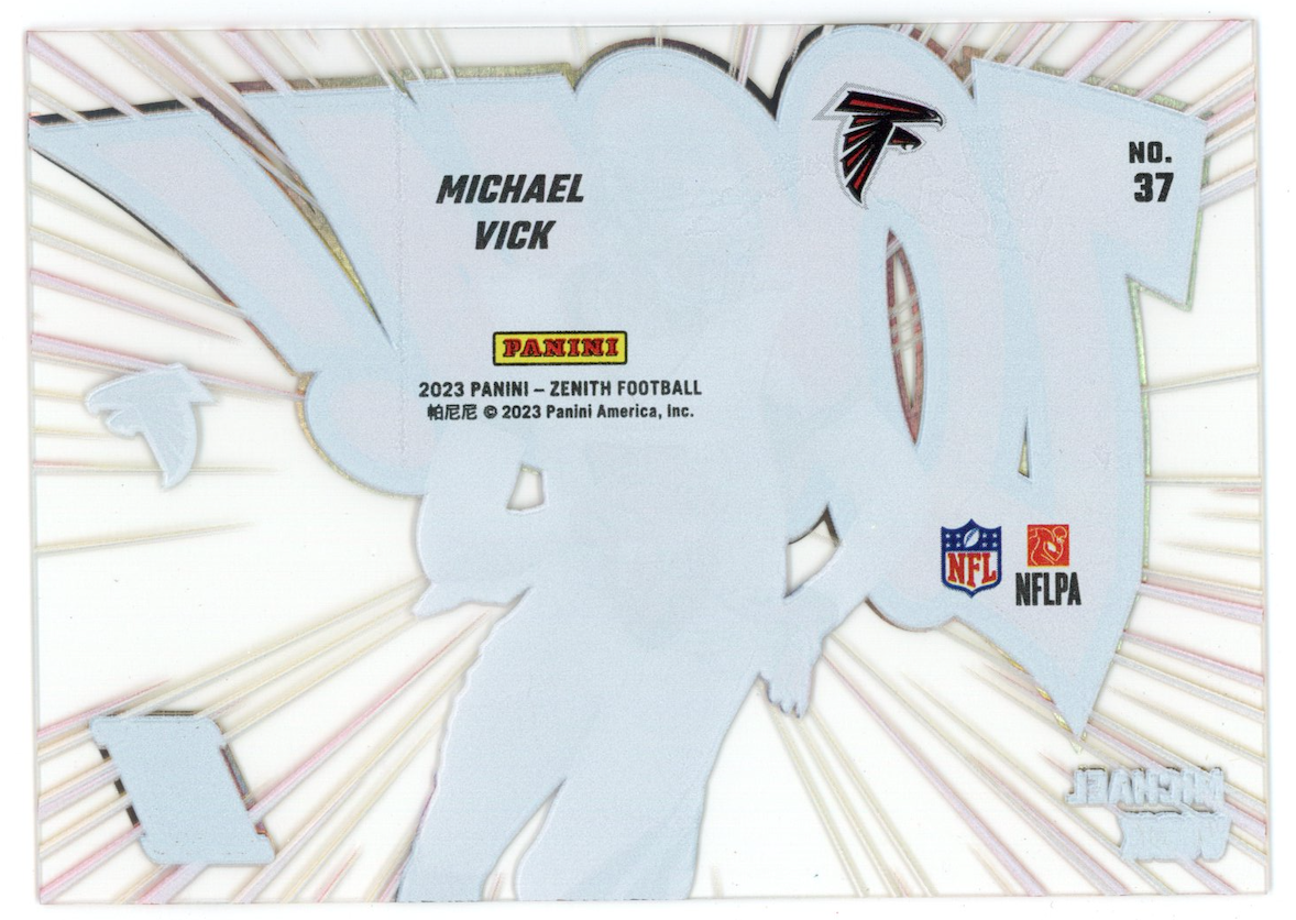 MICHAEL VICK 2023 Panini Zenith Zoom Case Hit SSP #37 Falcons