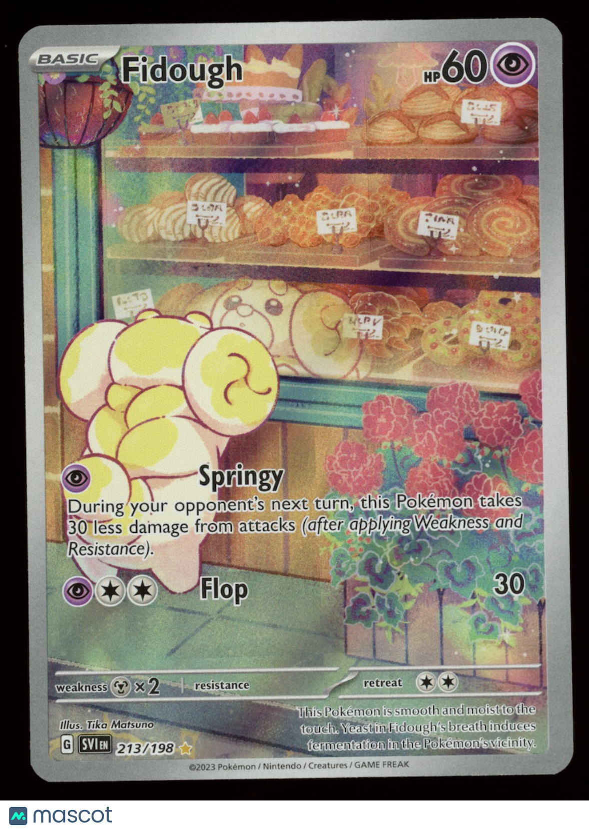 FIDOUGH 2023 Pokemon Scarlet & Violet #213/198 Illustration Rare