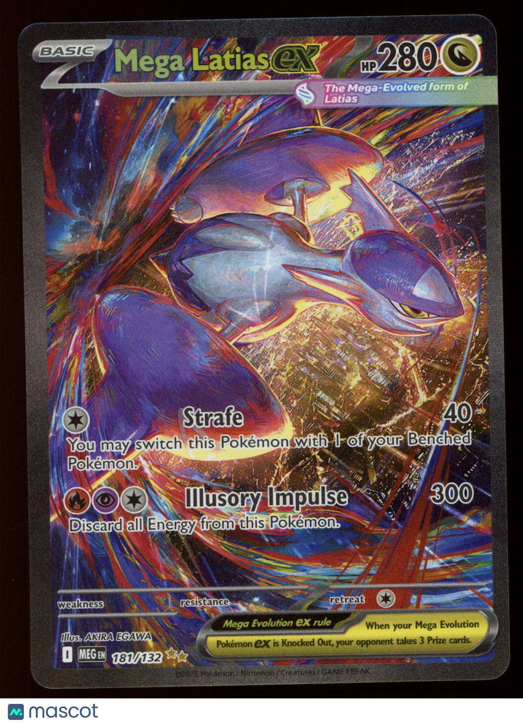 MEGA LATIAS EX 2025 Pokemon Mega Evolution #181/132 Special Illustration Rare