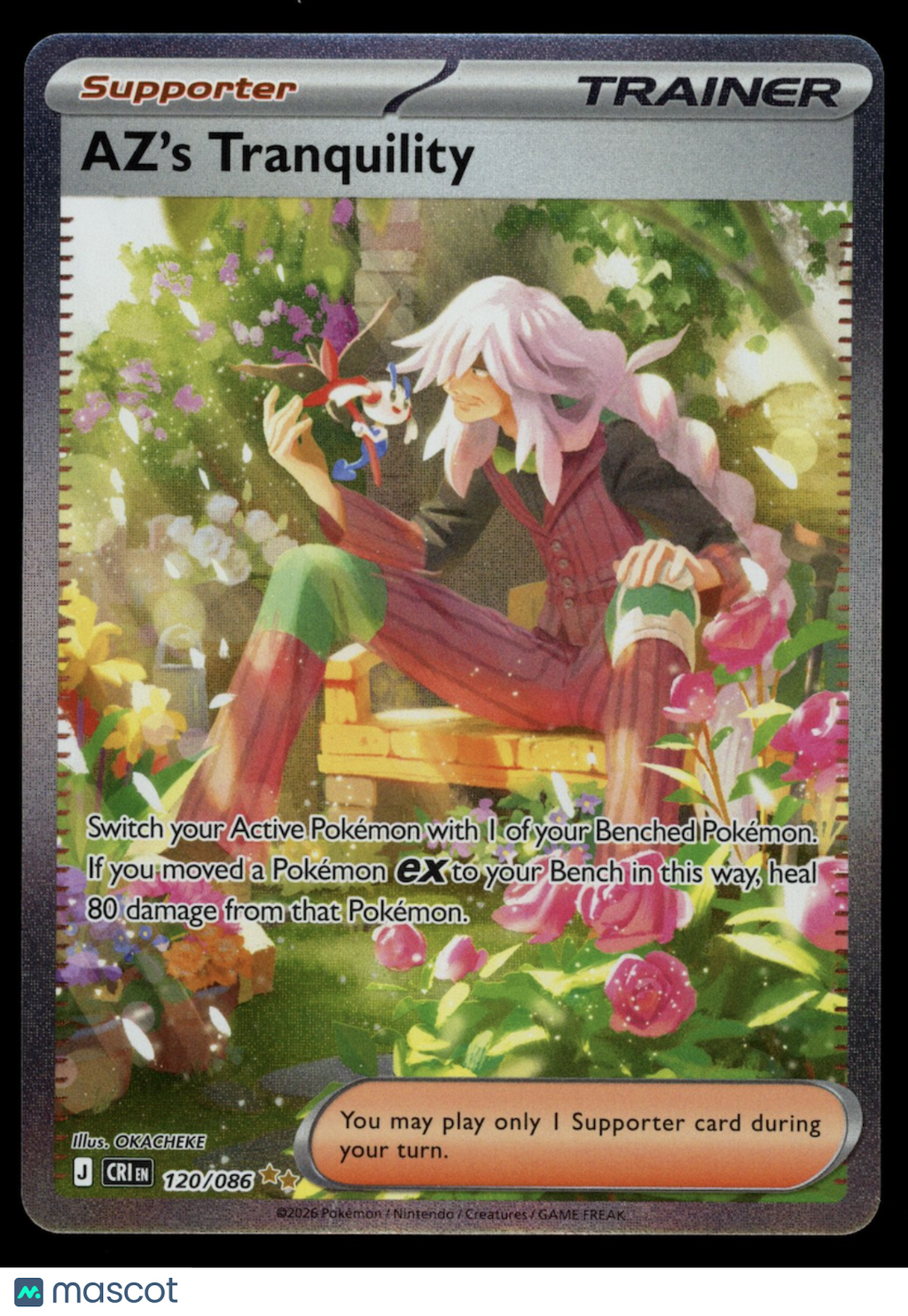 AZ'S TRANQUILITY 2026 Pokemon ME Chaos Rising #120 Special Illustration Rare