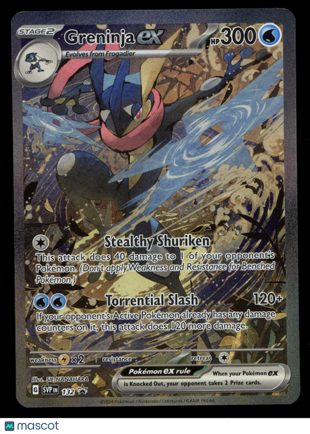 GRENINJA EX 2024 Pokemon Scarlet & Violet Black Star Promo SVP #132