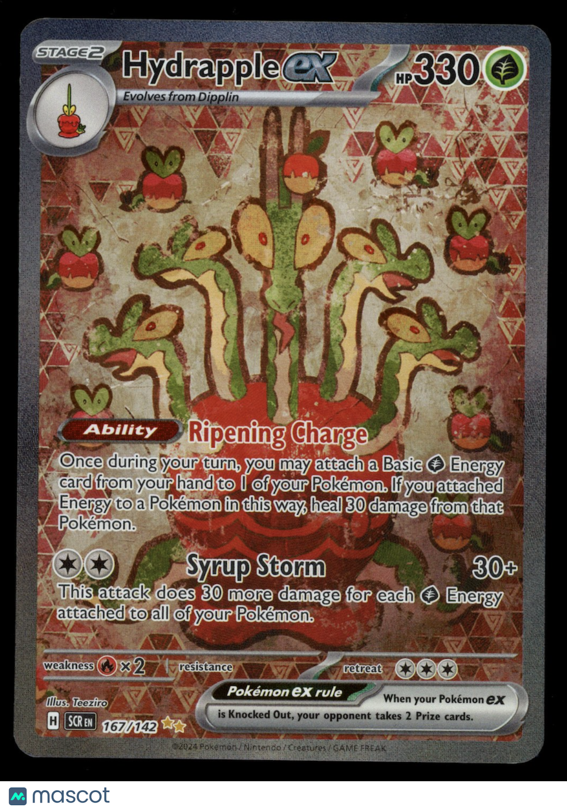 HYDRAPPLE EX 2024 S&V Stellar Crown #167/142 Special Illustration Rare