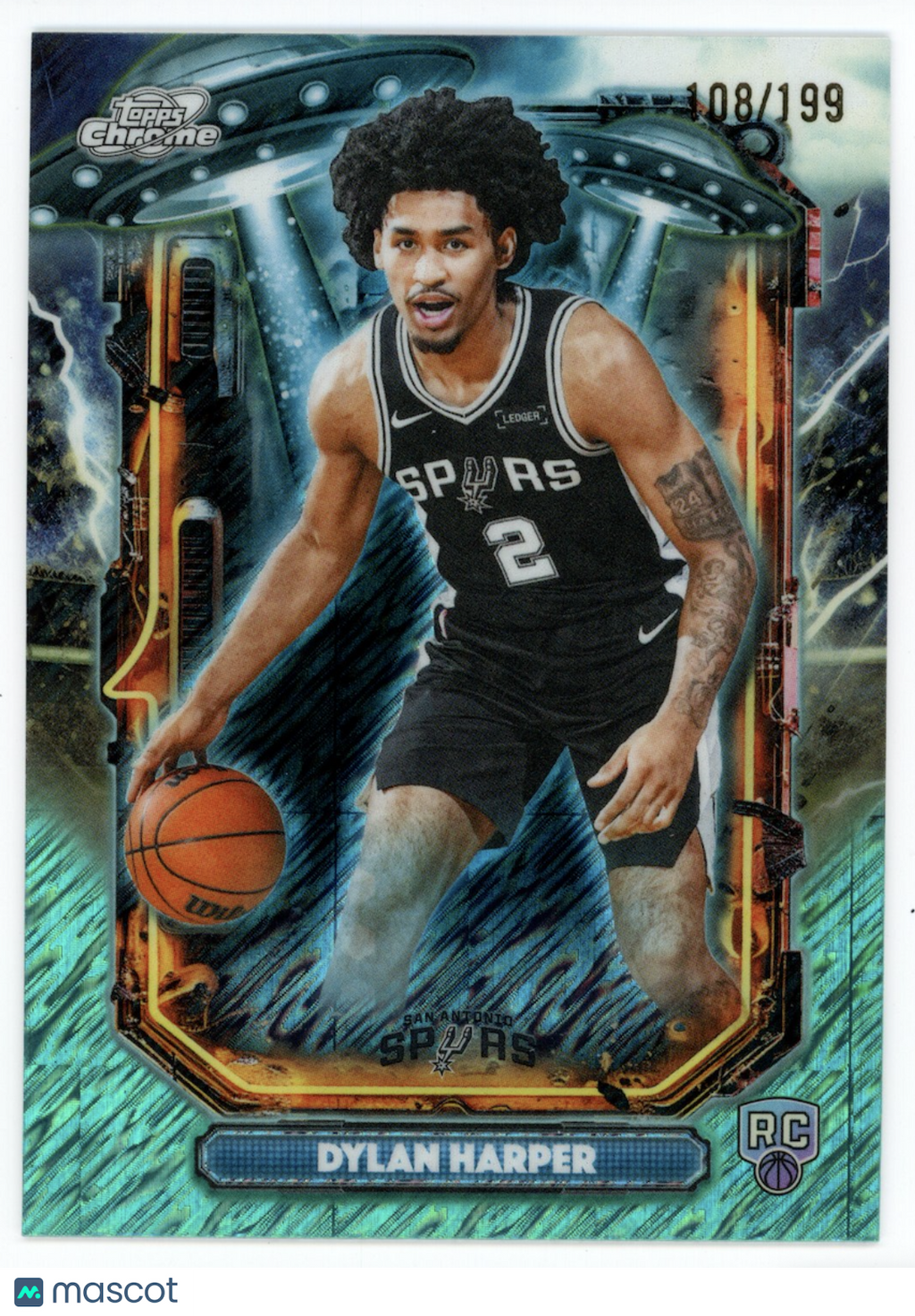 DYLAN HARPER 2025 Topps Chrome Cosmic Extraterrestrial Talent Aqua Equinox /199
