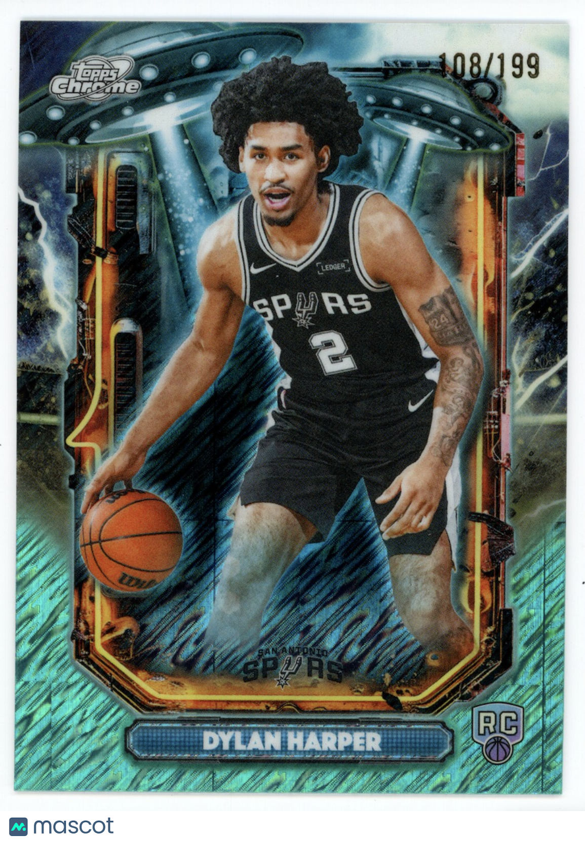DYLAN HARPER 2025 Topps Chrome Cosmic Extraterrestrial Talent Aqua Equinox /199