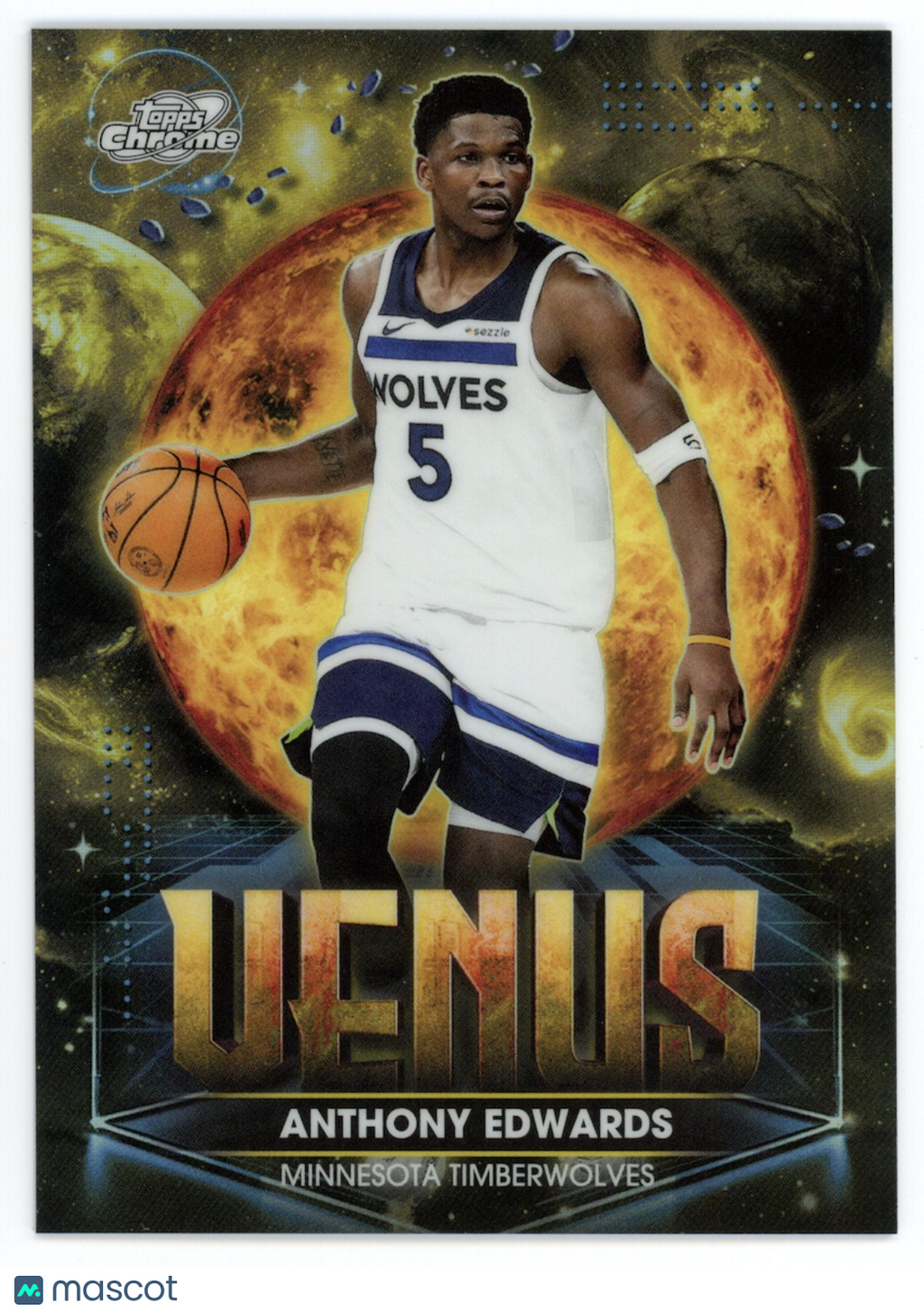 ANTHONY EDWARDS 2025-26 Topps Cosmic Chrome Planetary Pursuit Venus SSP #PPV-5