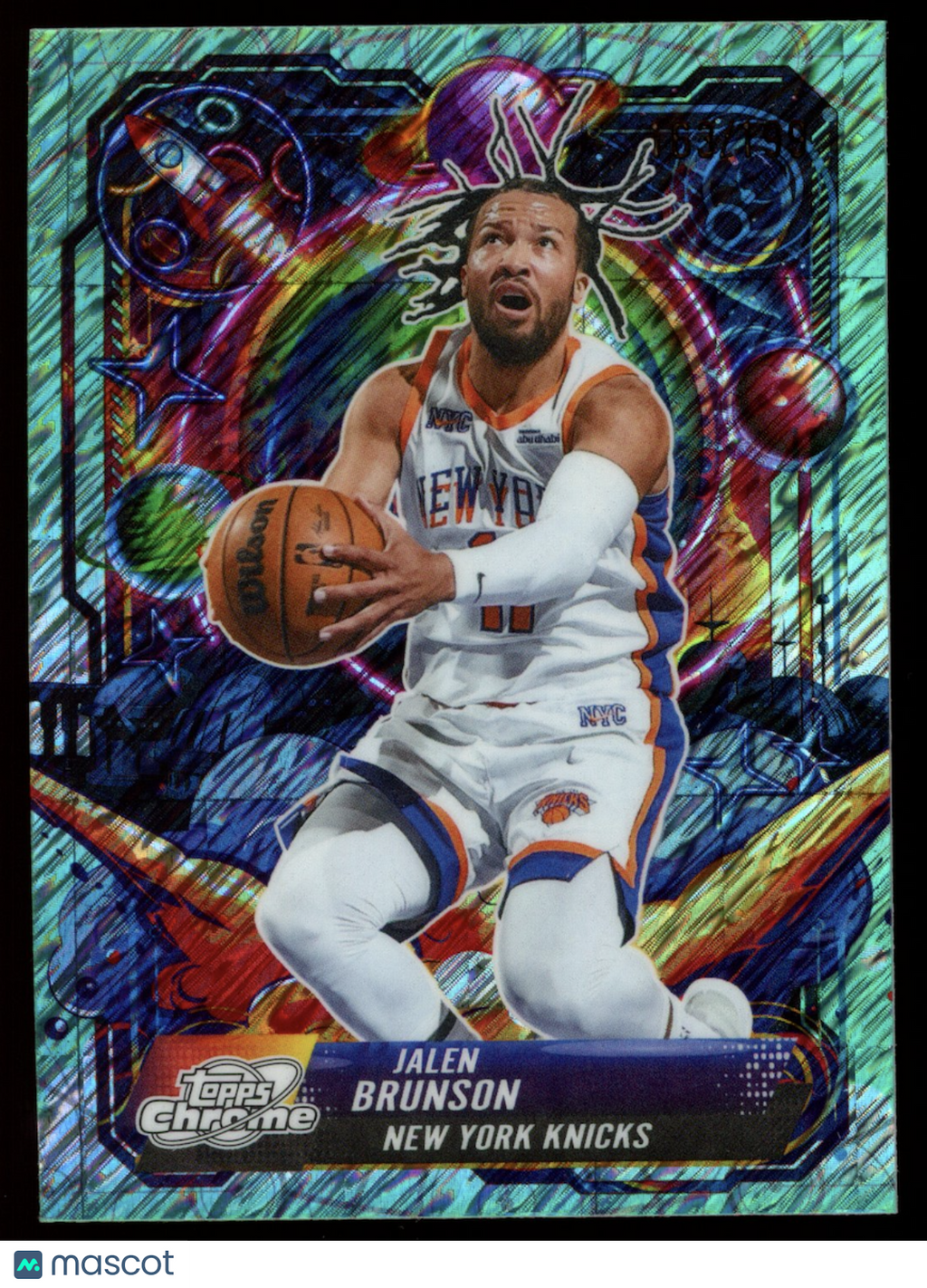 JALEN BRUNSON 2025-26 Topps Cosmic Chrome Propulsion Aqua Equinox /199 #PRP-4