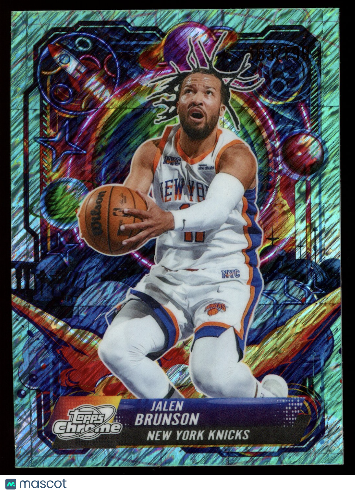 JALEN BRUNSON 2025-26 Topps Cosmic Chrome Propulsion Aqua Equinox /199 #PRP-4