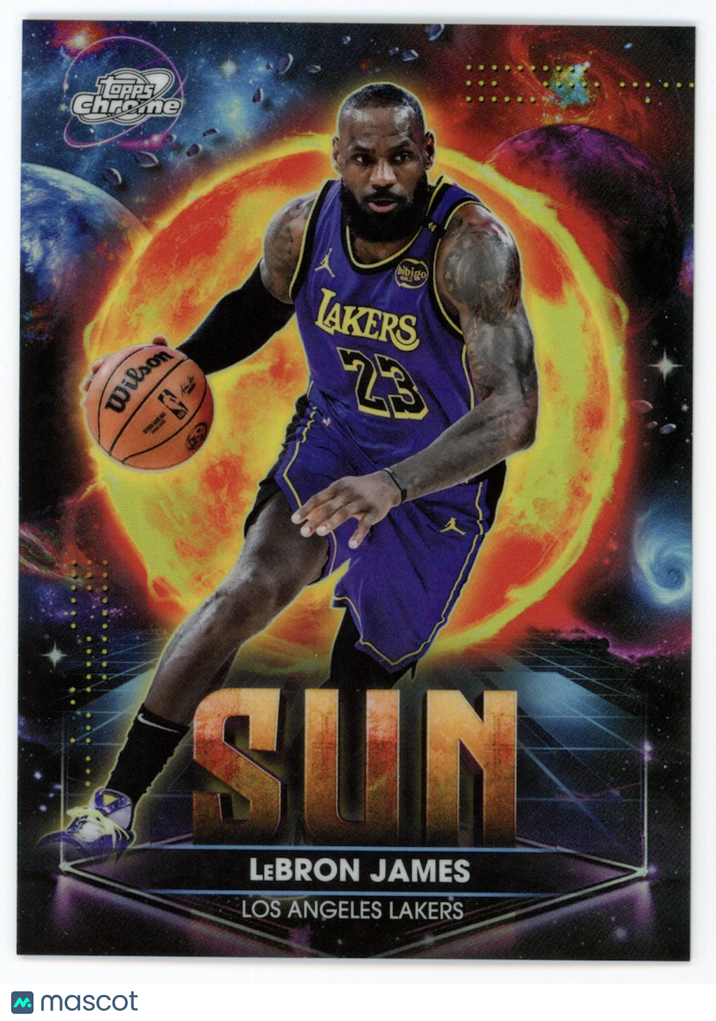 LEBRON JAMES 2025-26 Topps Cosmic Chrome Planetary Pursuit Sun SSP #PPS-2 Lakers