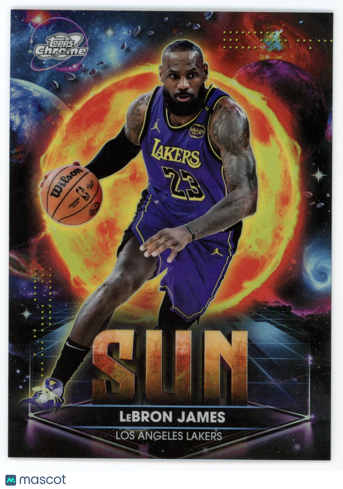 LEBRON JAMES 2025-26 Topps Cosmic Chrome Planetary Pursuit Sun SSP #PPS-2 Lakers