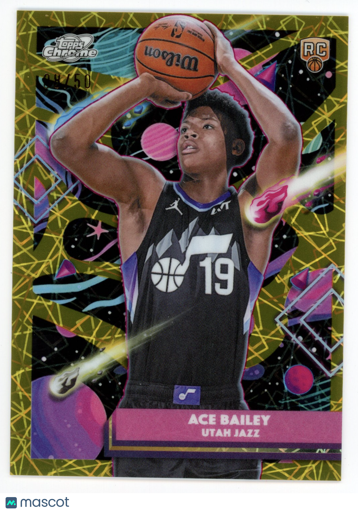 ACE BAILEY 2025-26 Topps Cosmic Chrome Rookie Gold Interstellar /50 #171 Jazz