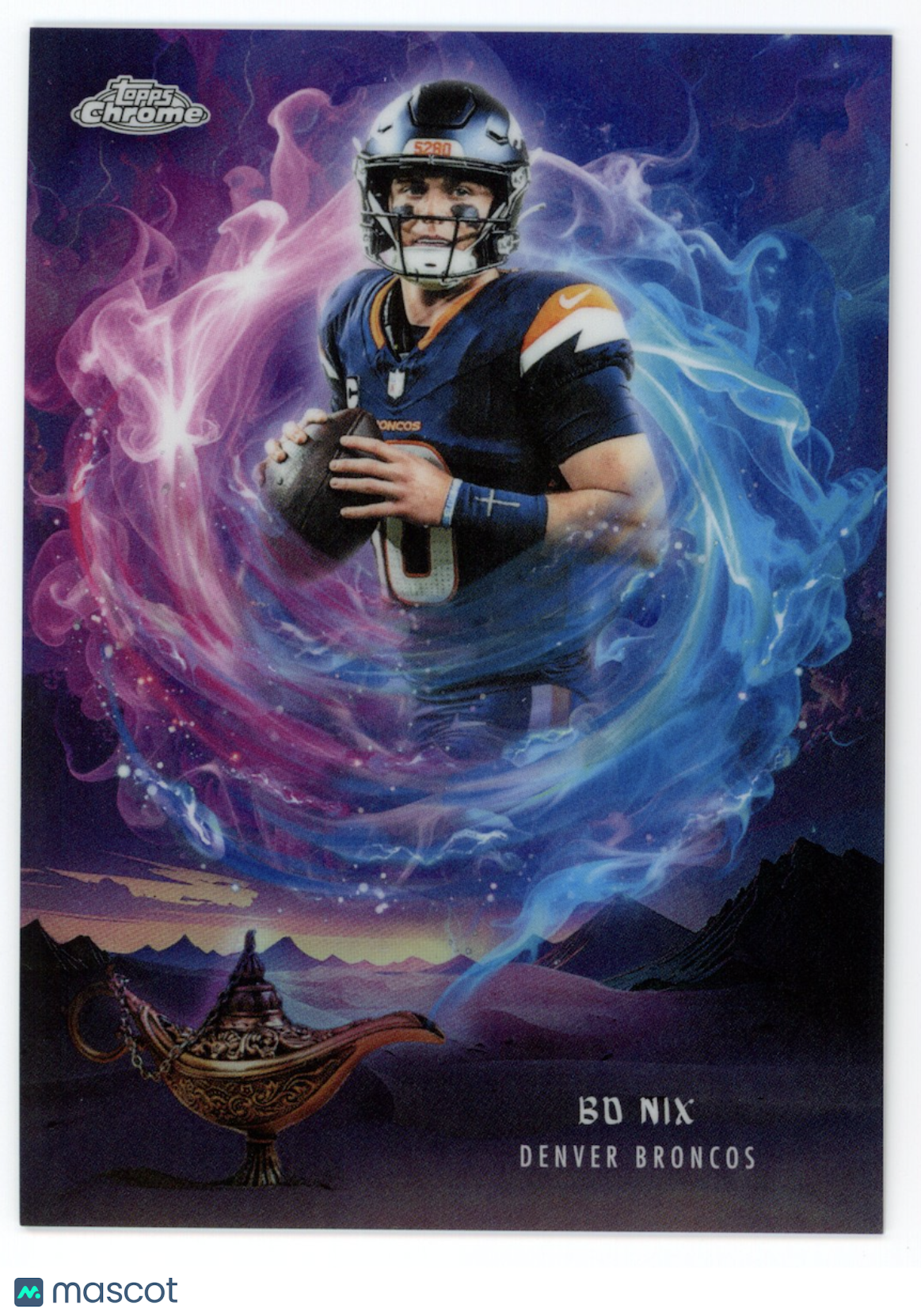 BO NIX 2025 Topps Chrome Game Genies Case Hit SSP #GG-13 Broncos