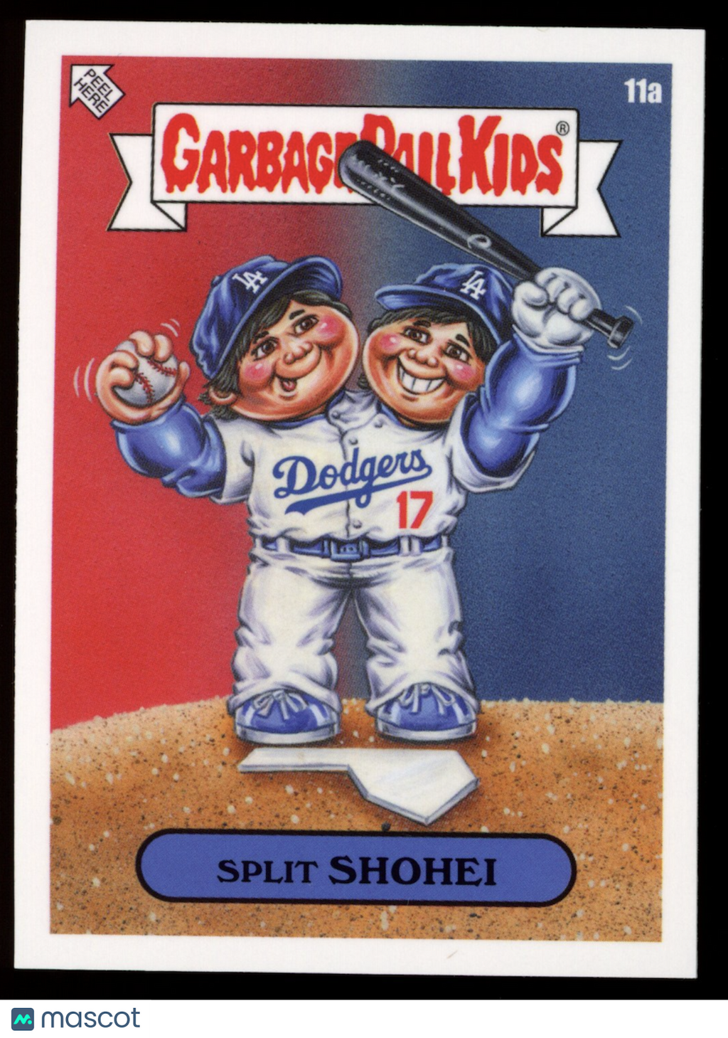 SHOHEI OHTANI 2023 Topps Garbage Pail Kids x MLB Split Shohei #11a Dodgers
