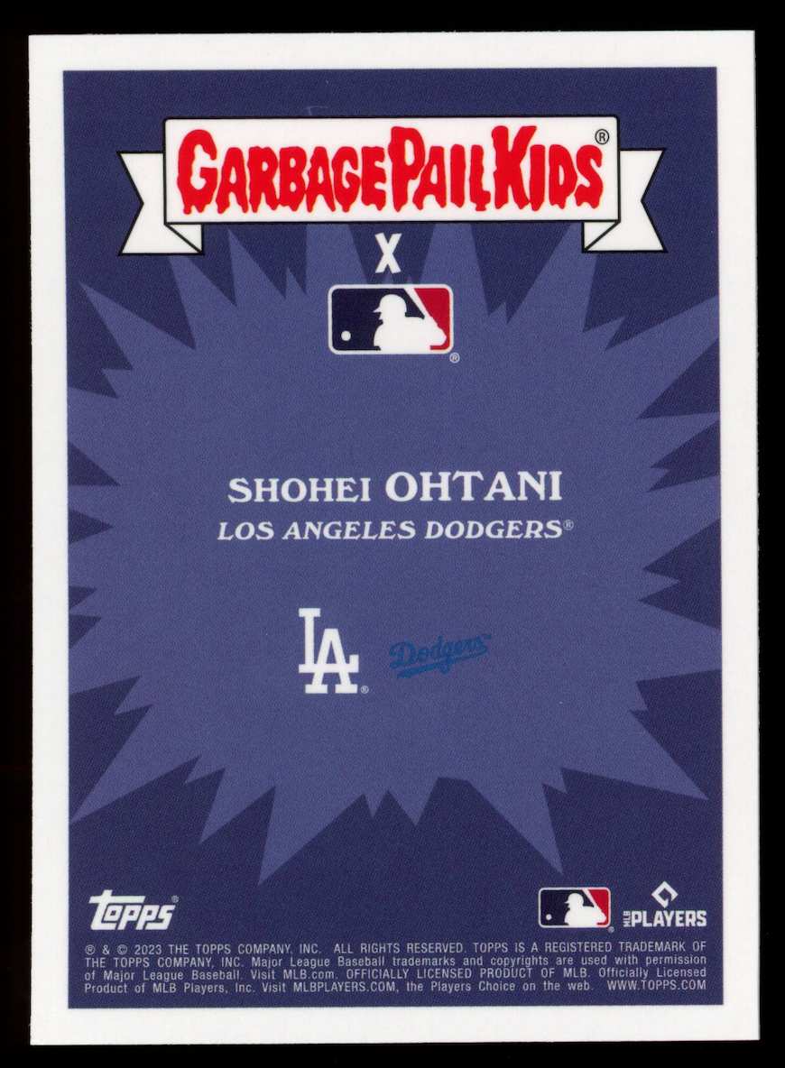 SHOHEI OHTANI 2023 Topps Garbage Pail Kids x MLB Split Shohei #11a Dodgers