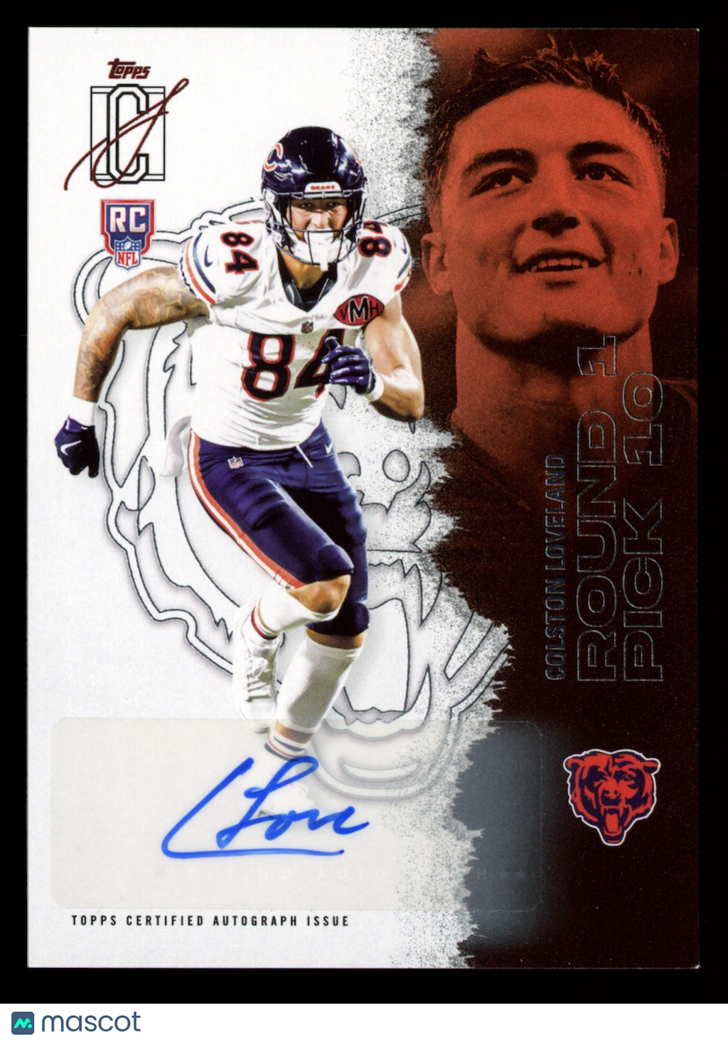 COLSTON LOVELAND 2025 Topps Signature Class Rookie Auto #113 Bears