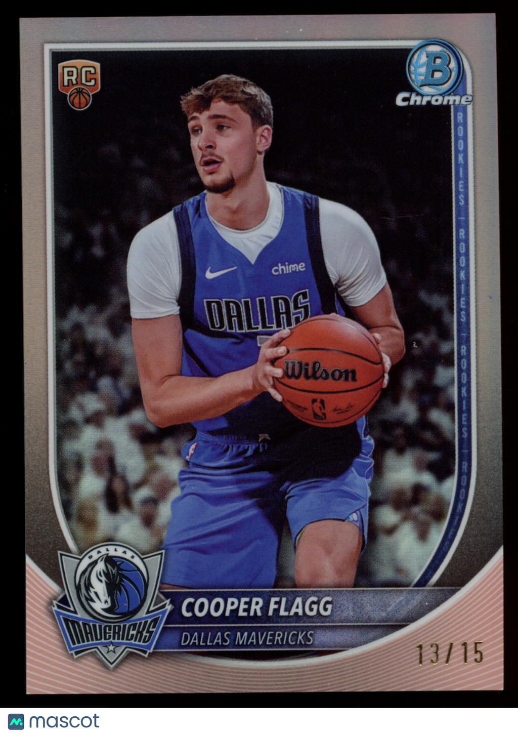 COOPER FLAGG 2025-26 Bowman Chrome Variation Rookie Rose Gold /15 #BCV-1