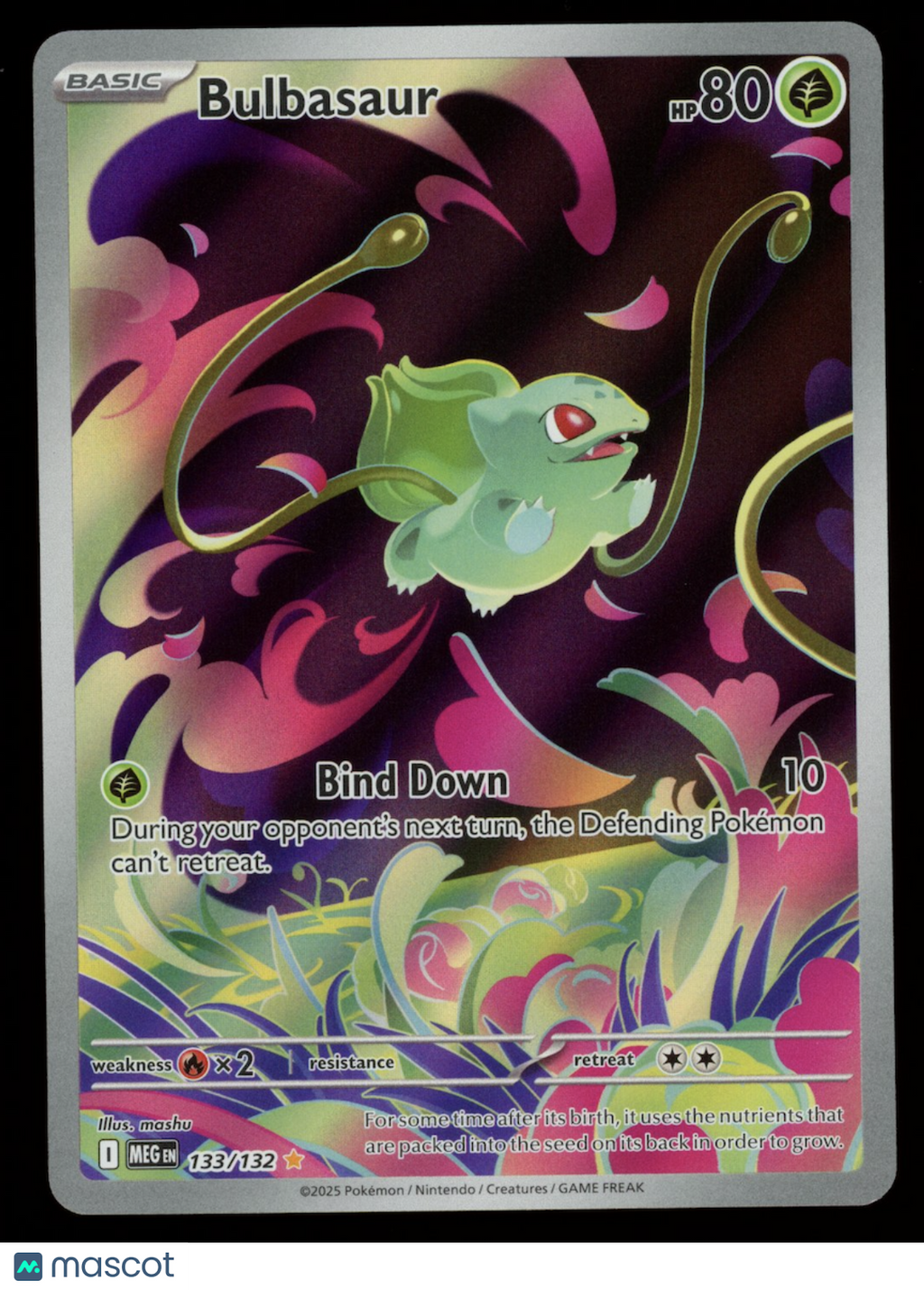 BULBASAUR 2025 Pokemon Mega Evolution Illustration Rare #133