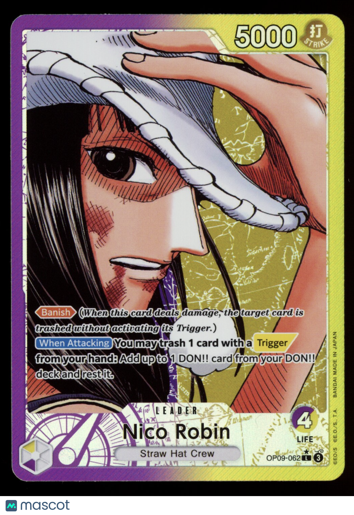 NICO ROBIN 2024 One Piece Emperors in the New World Alt Art Leader #OP09-062