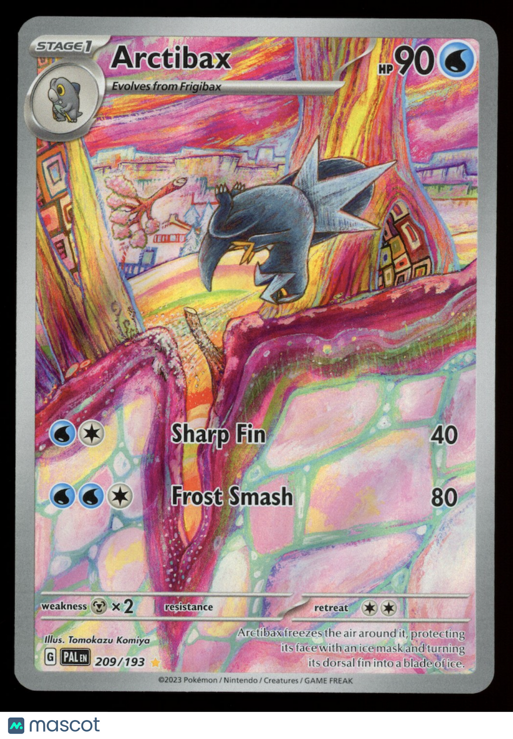 ARCTIBAX 2023 Pokemon S&V Paldea Evolved #209/193 Illustration Rare