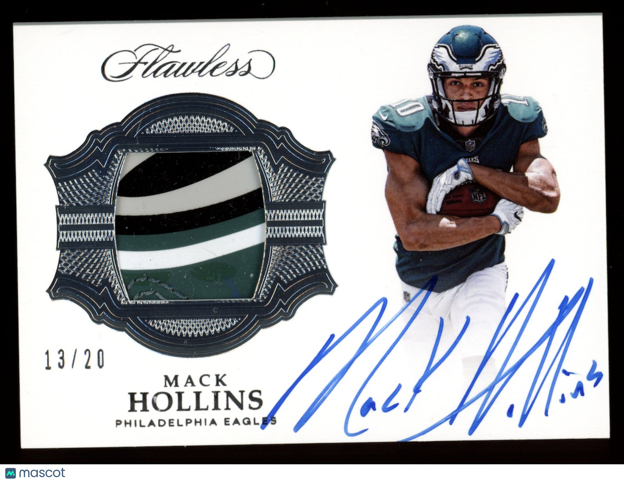 MACK HOLLINS 2017 Panini Flawless Signature Gloves Rookie Patch Auto /20 #SG-MH