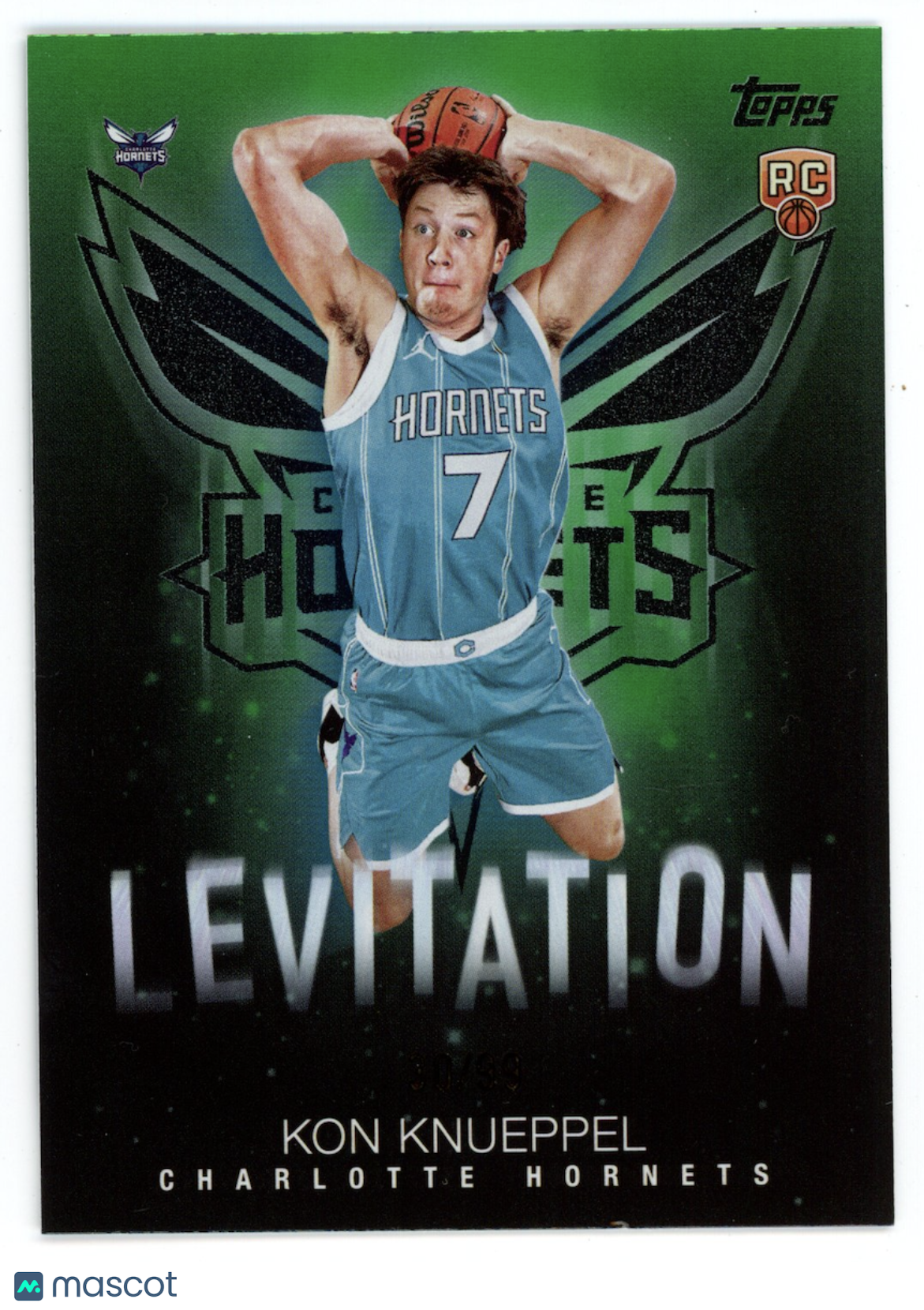 KON KNUEPPEL 2025-26 Topps Levitation Rookie Green /99 #L-19 Hornets