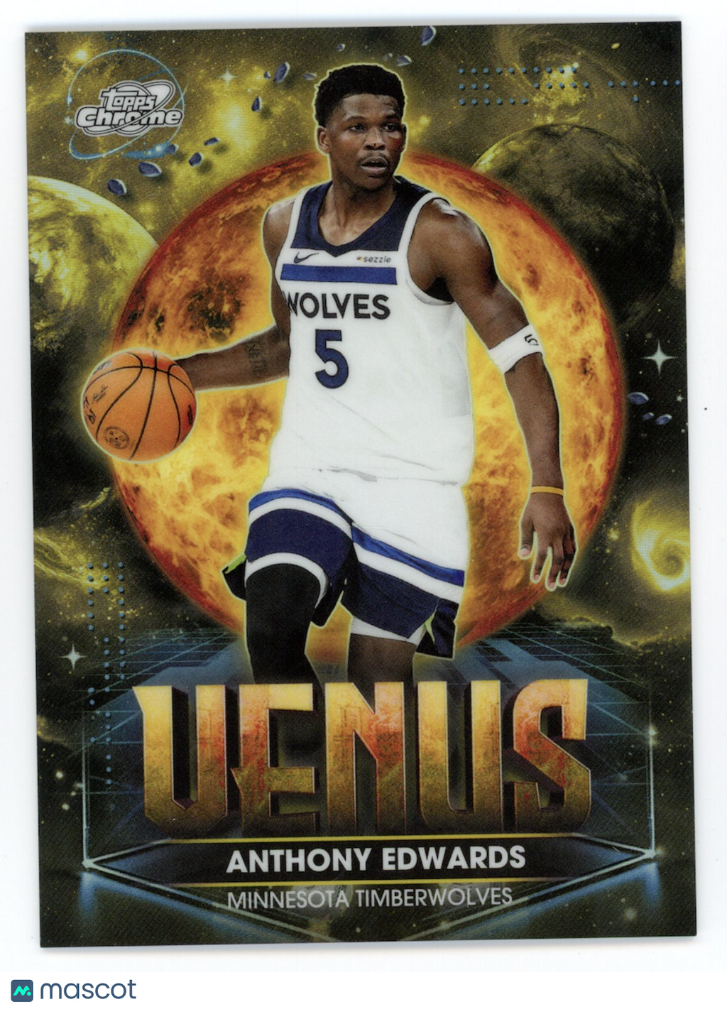 ANTHONY EDWARDS 2025-26 Topps Cosmic Chrome Planetary Pursuit Venus #PPV-5
