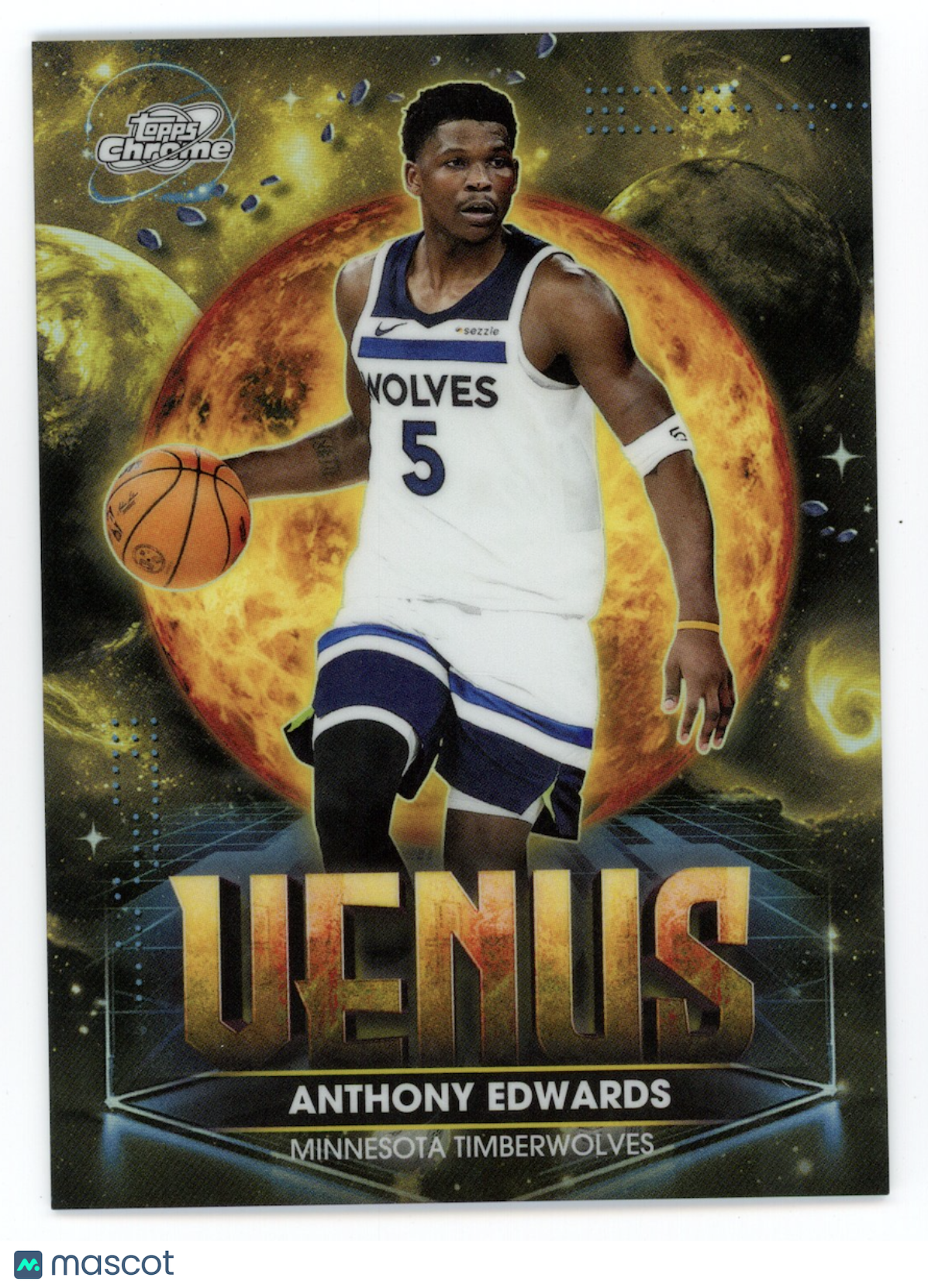 ANTHONY EDWARDS 2025-26 Topps Cosmic Chrome Planetary Pursuit Venus #PPV-5