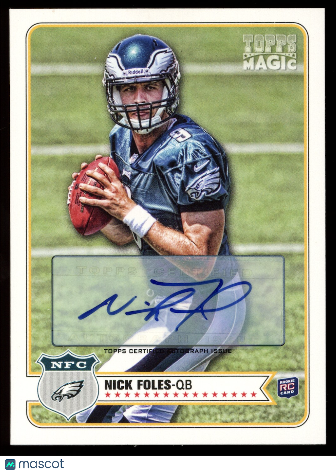 NICK FOLES 2012 Topps Magic Rookie Auto #97 Eagles
