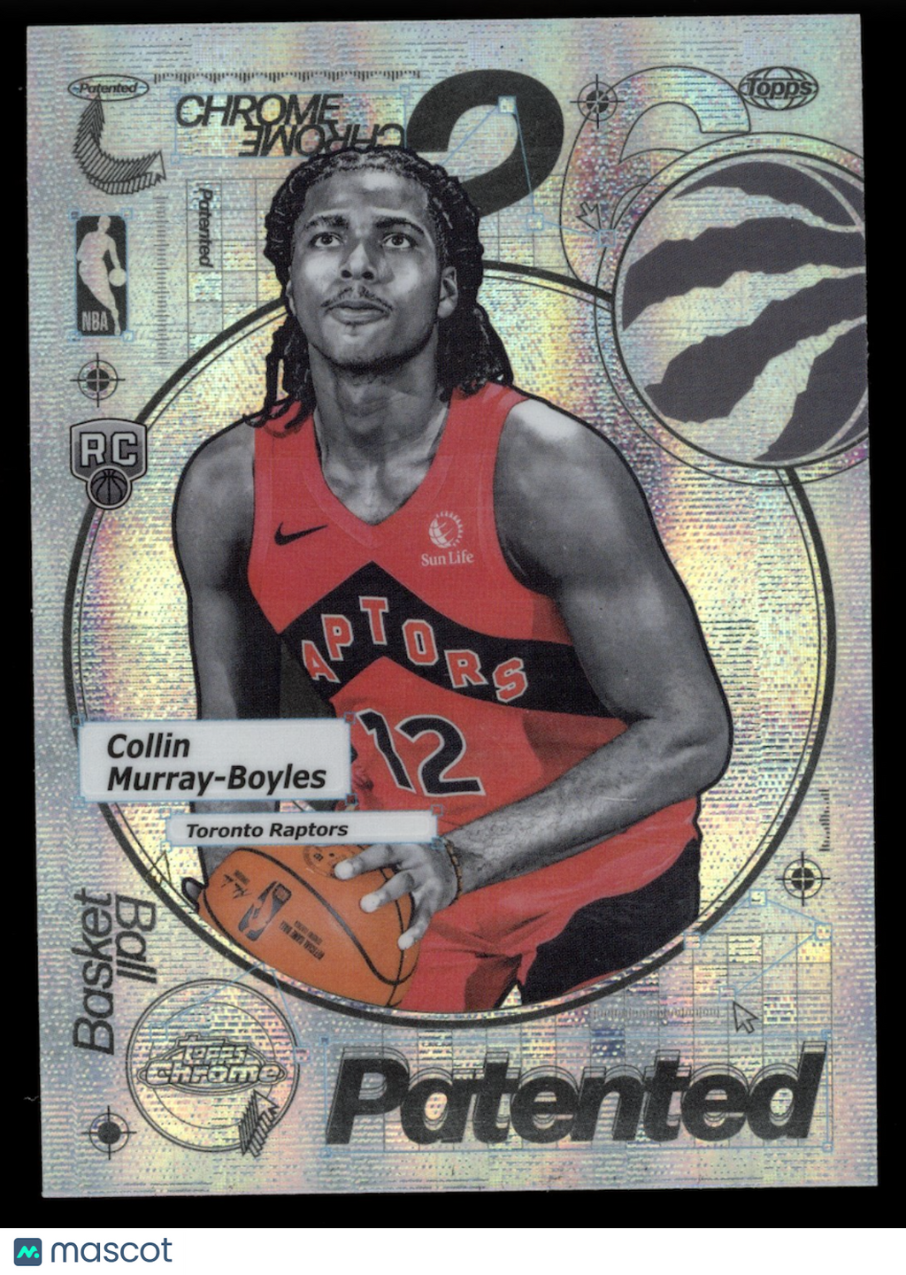 COLLIN MURRAY-BOYLES 2025-26 Topps Chrome Patented Rookie Case Hit SSP #PD-24