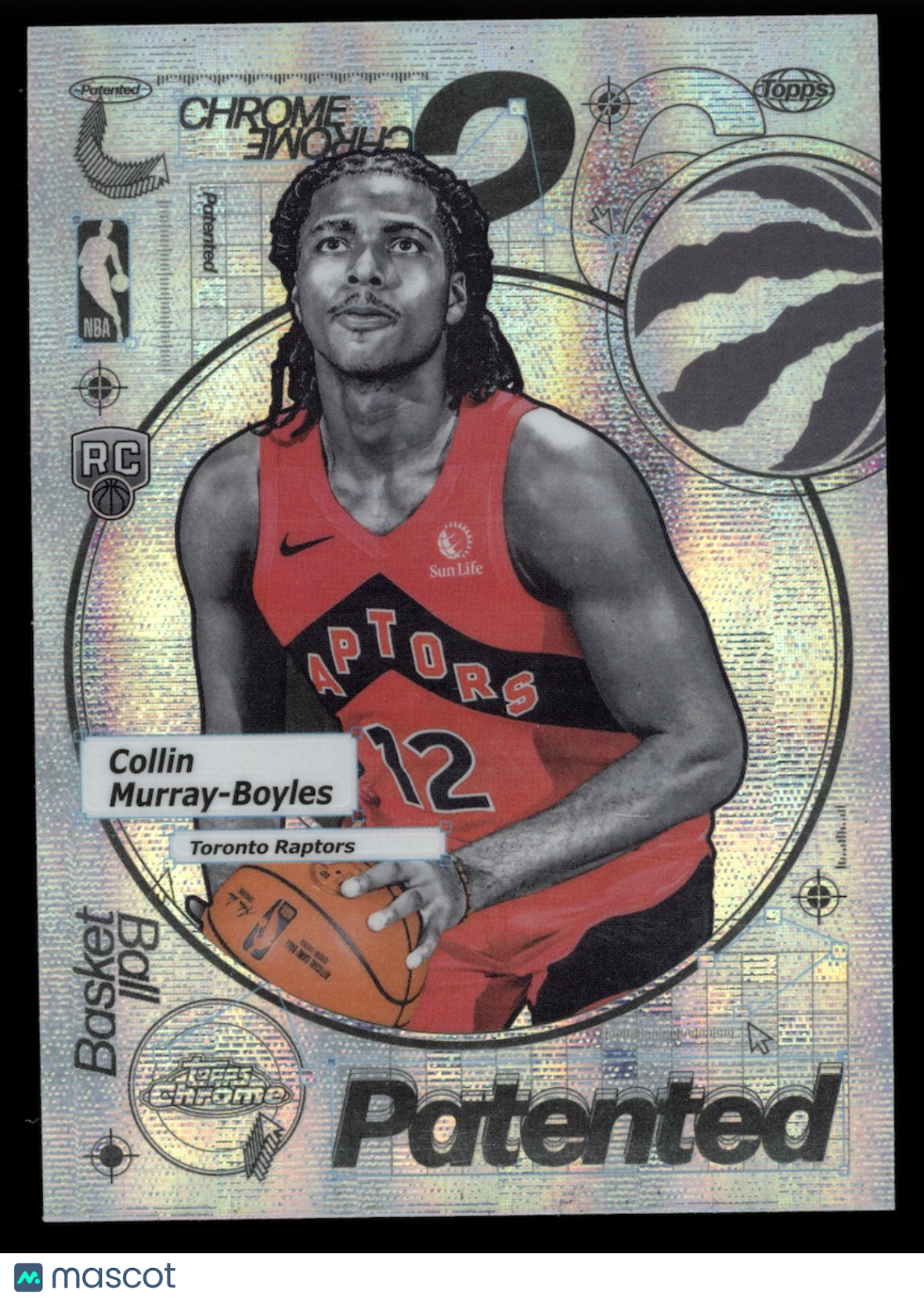 COLLIN MURRAY-BOYLES 2025-26 Topps Chrome Patented Rookie Case Hit SSP #PD-24