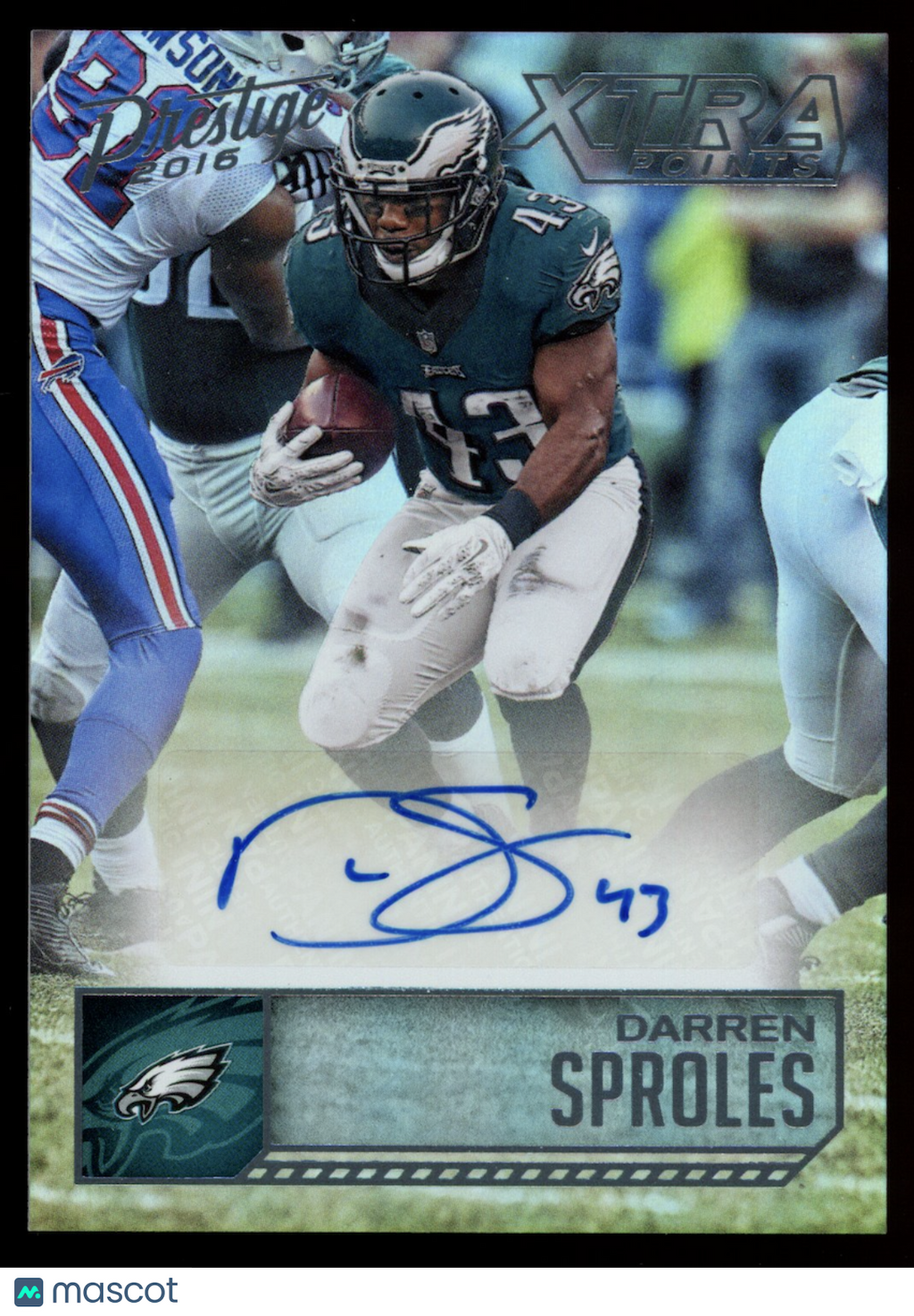 DARREN SPROLES 2016 Panini Prestige Xtra Points Auto Platinum /3 #32 Eagles