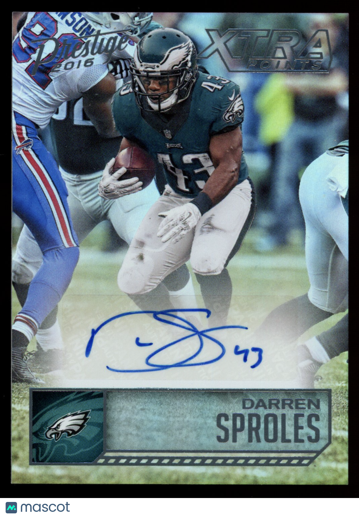 DARREN SPROLES 2016 Panini Prestige Xtra Points Auto Platinum /3 #32 Eagles