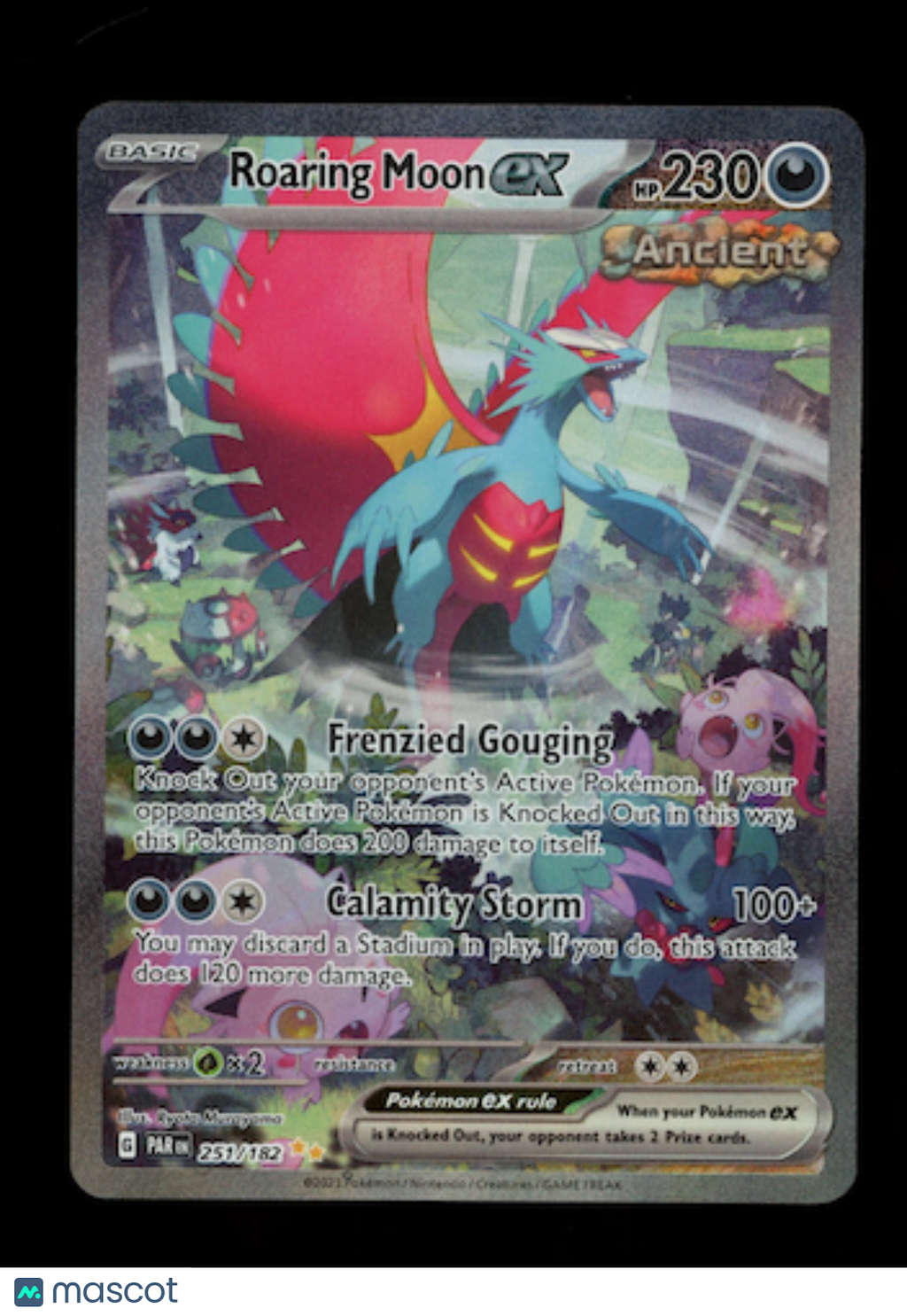 ROARING MOON EX 2023 Pokemon S&V Paradox Rift #251/182 Special Illustration Rare