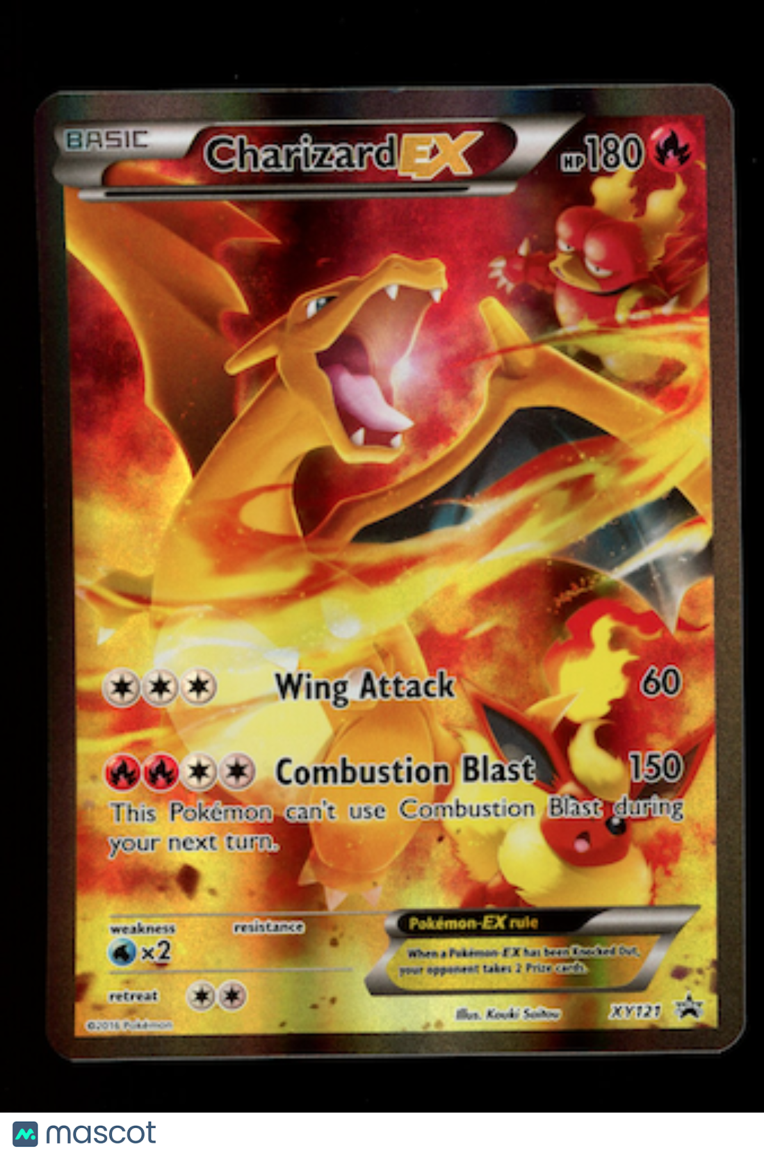 CHARIZARD EX 2016 Pokemon XY Black Star Promo FA #XY121