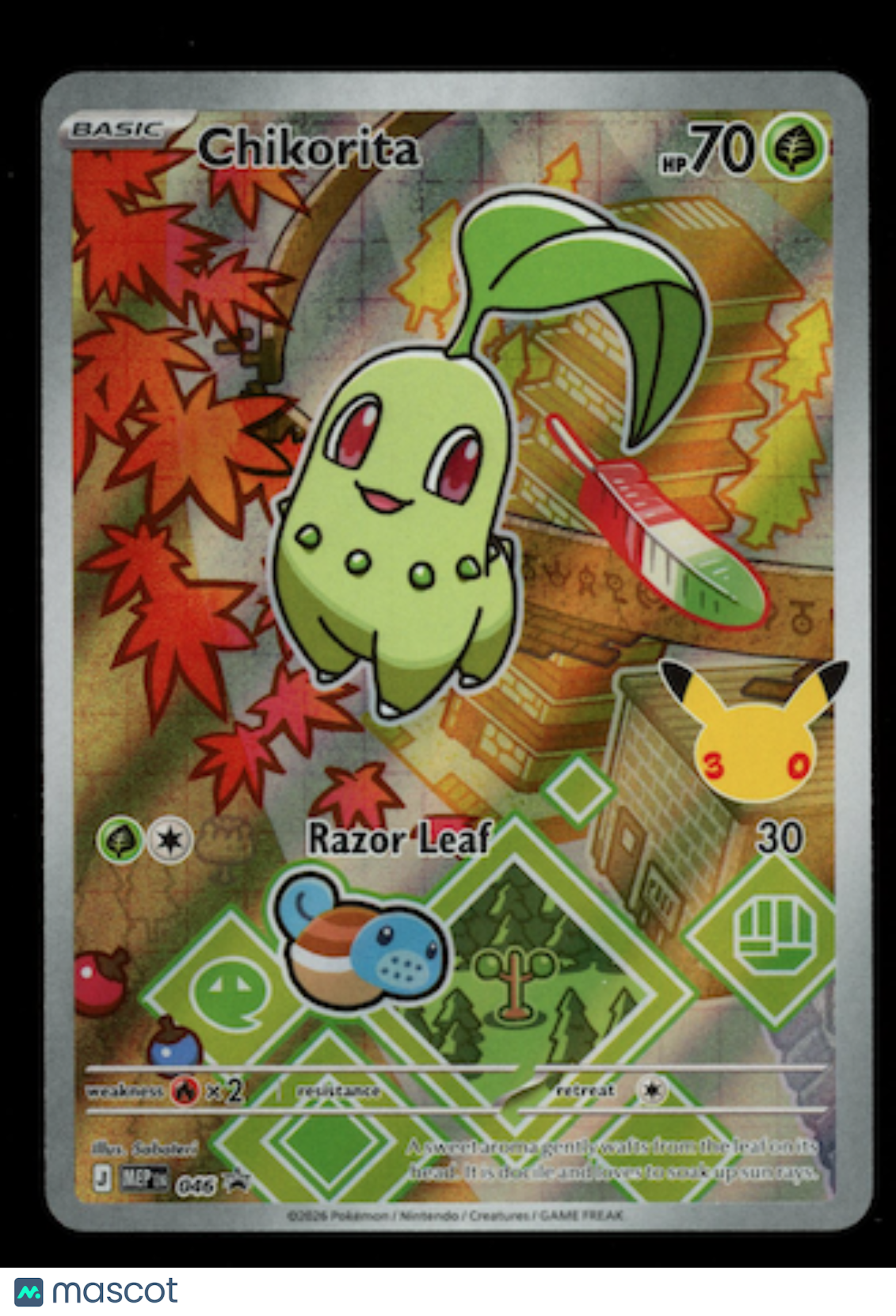 CHIKORITA 2026 Pokemon Mega Evolution Black Star Promo First Partner #046