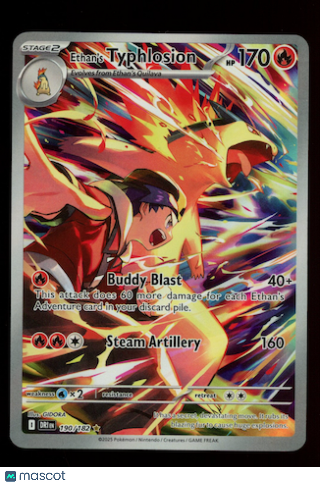 ETHAN'S TYPHLOSION 2025 Pokemon Destined Rivals #190/182 Illustration Rare