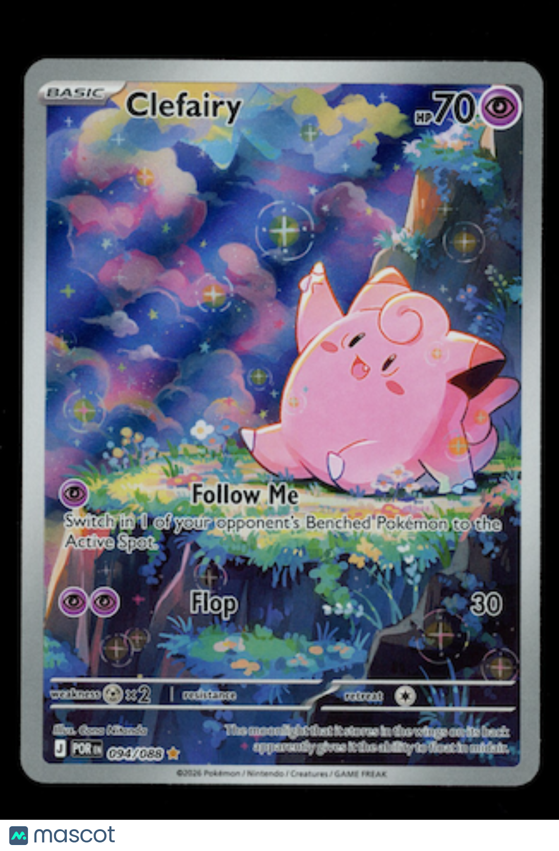 CLEFAIRY 2026 Pokemon Mega Evolution Perfect Order #094/088 Illustration Rare