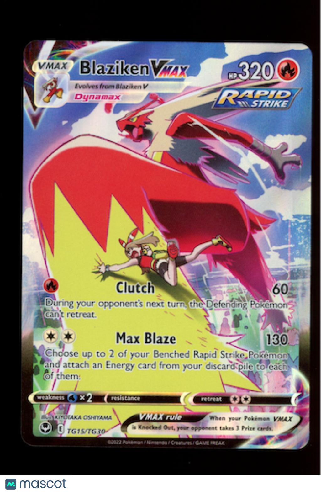 BLAZIKEN VMAX 2022 Pokemon Silver Tempest Trainer Gallery #TG15/TG30 Ultra Rare