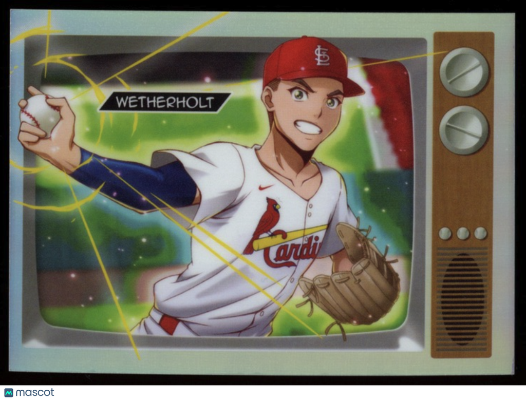 JJ WETHERHOLT 2025 Bowman Chrome Anime Case Hit SSP #BA-9 Cardinals