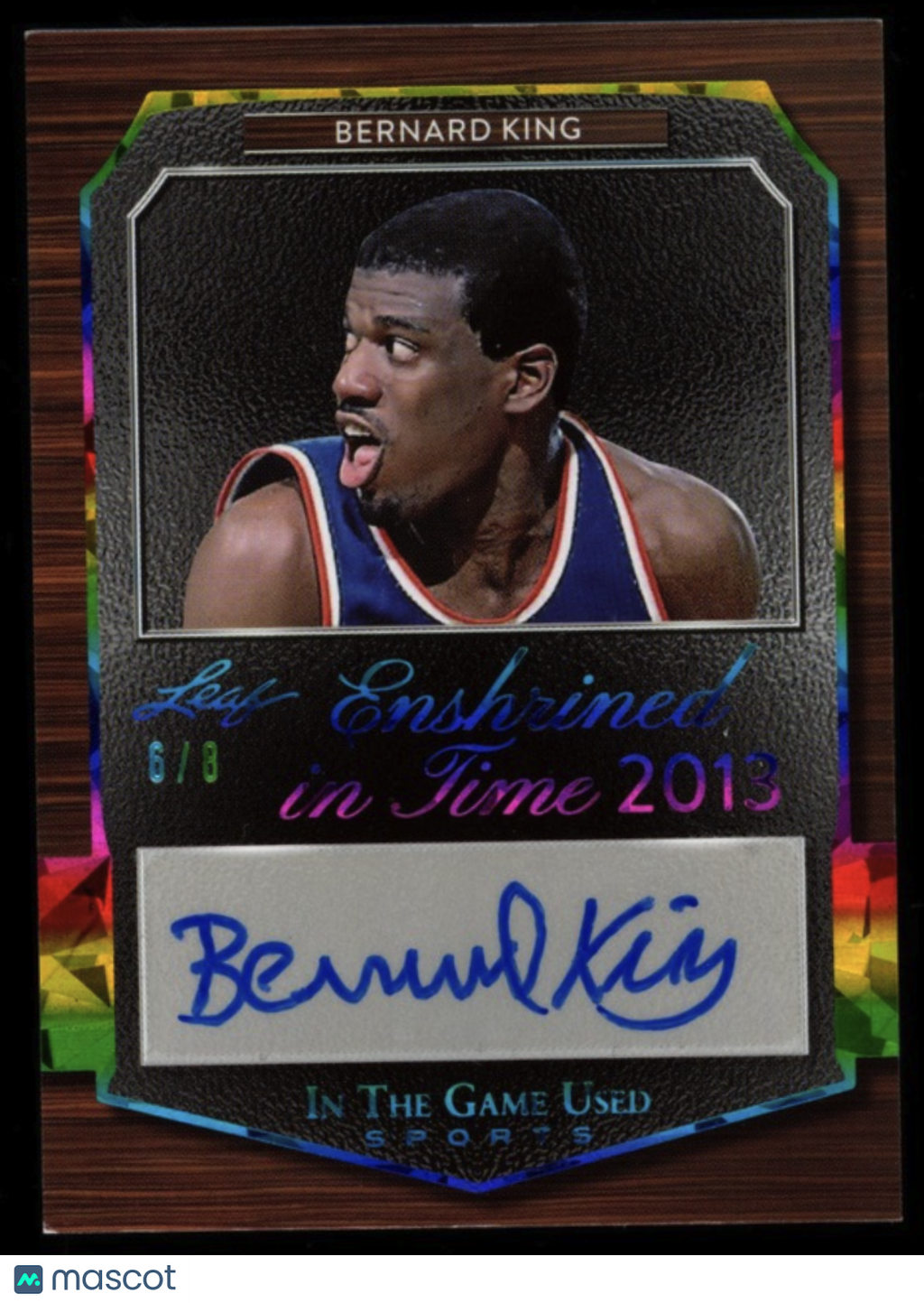 GARY PAYTON BERNARD KING 2024 Leaf In The Game Used Sports Enshrined Auto /8