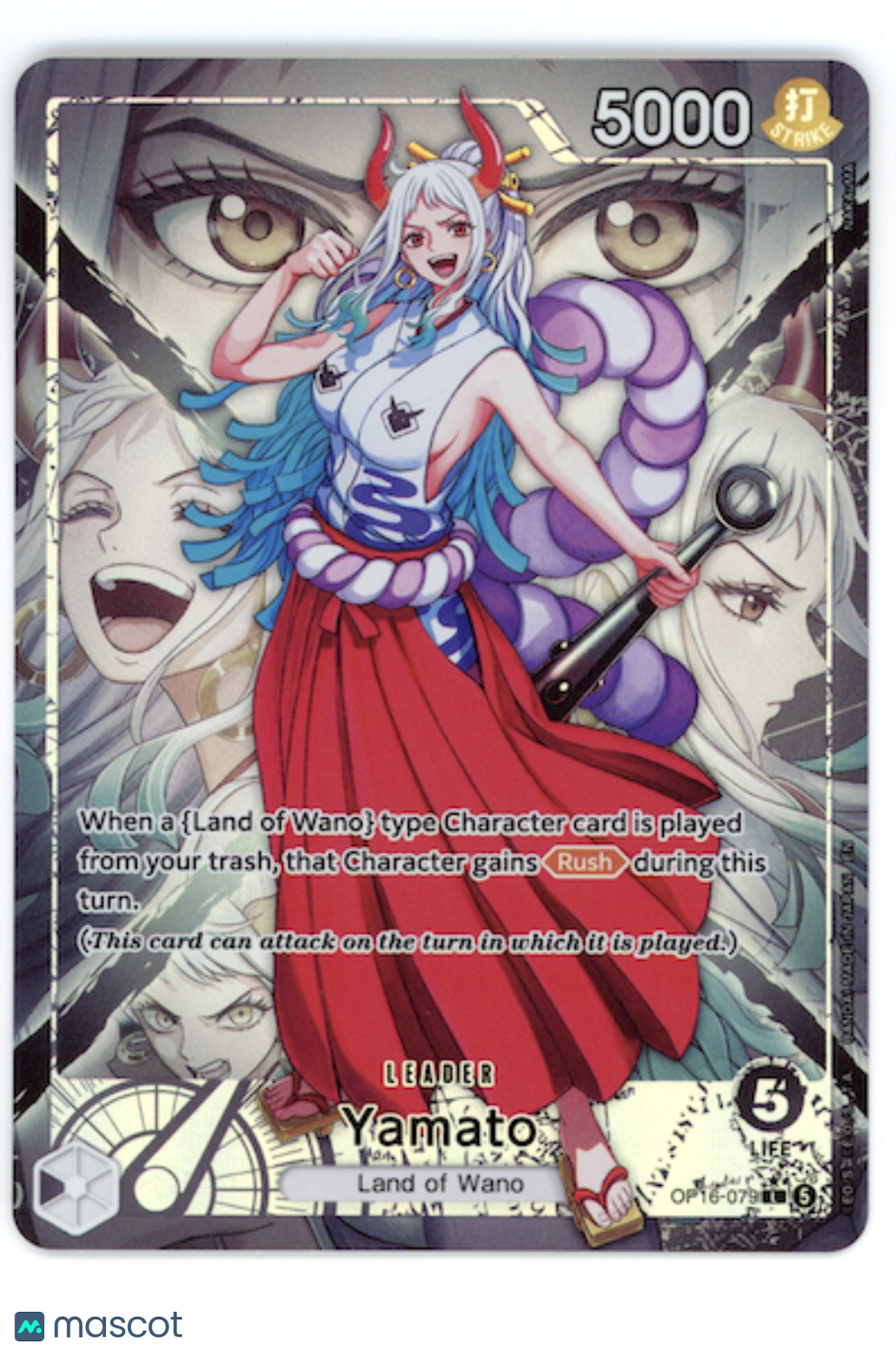 YAMATO 2026 One Piece Card Time of Battle #OP16-079 Alternate Art Leader