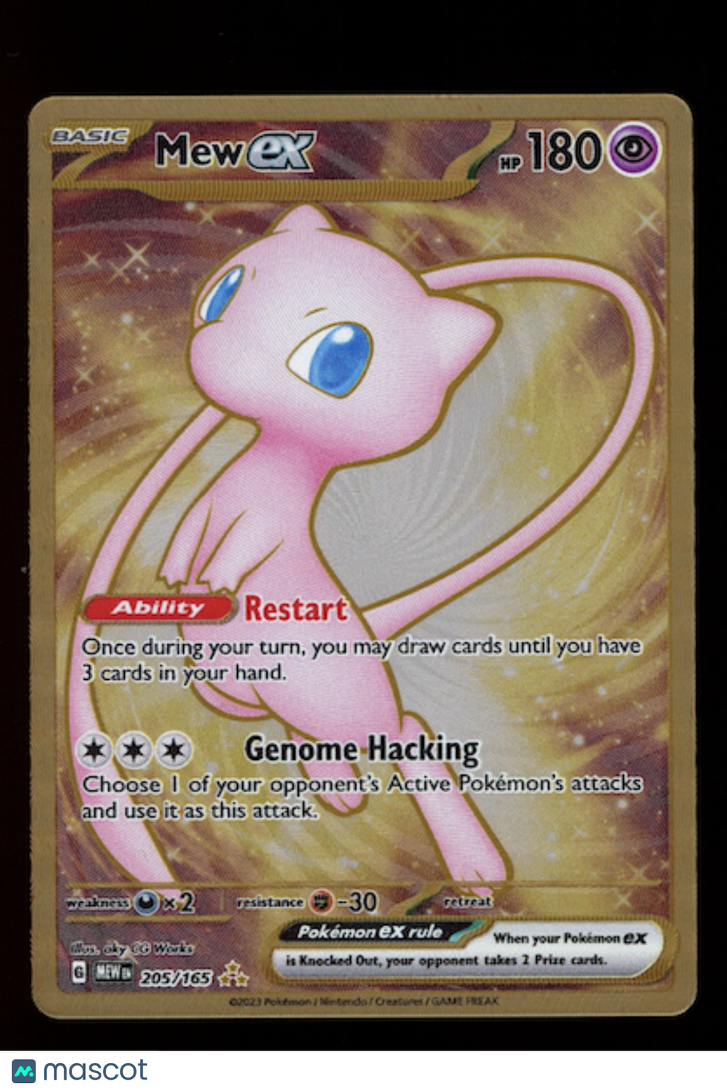 MEW METAL 2023 Pokemon Scarlet & Violet 151 UPC Metal Promo Card #205/165