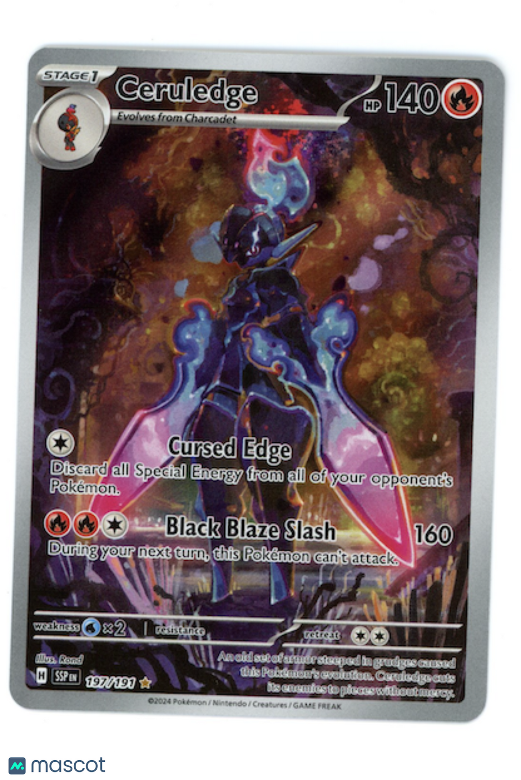 CERULEDGE 2024 Pokemon S&V Surging Sparks #197/191 Illustration Rare