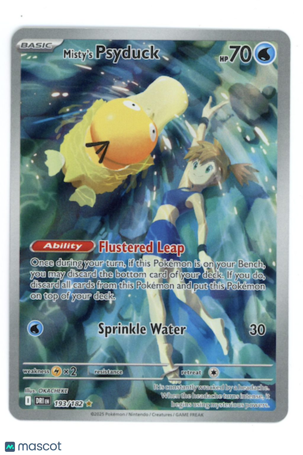 MISTY'S PSYDUCK 2025 Pokemon S&V Destined Rivals #193 Illustration Rare