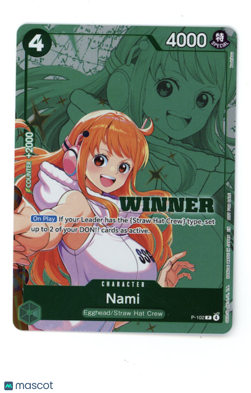 NAMI 2026 One Piece Card Game Promo #P-102 Winner Pack Vol. 2