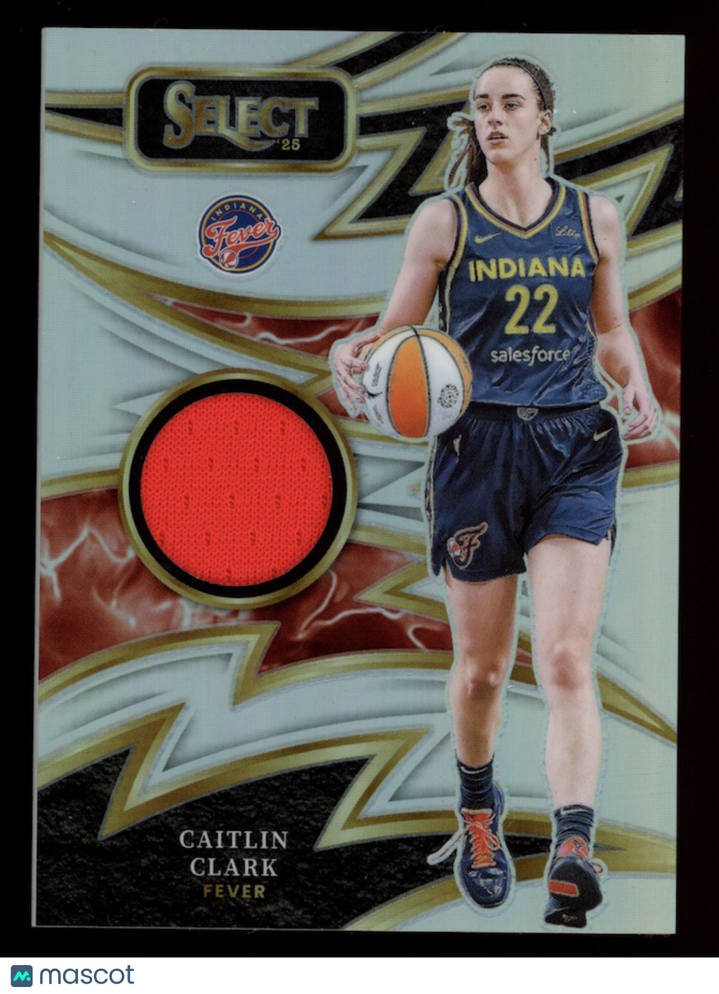 CAITLIN CLARK 2025 Panini Select Sparks Patch Silver Prizm #SP-CC Fever